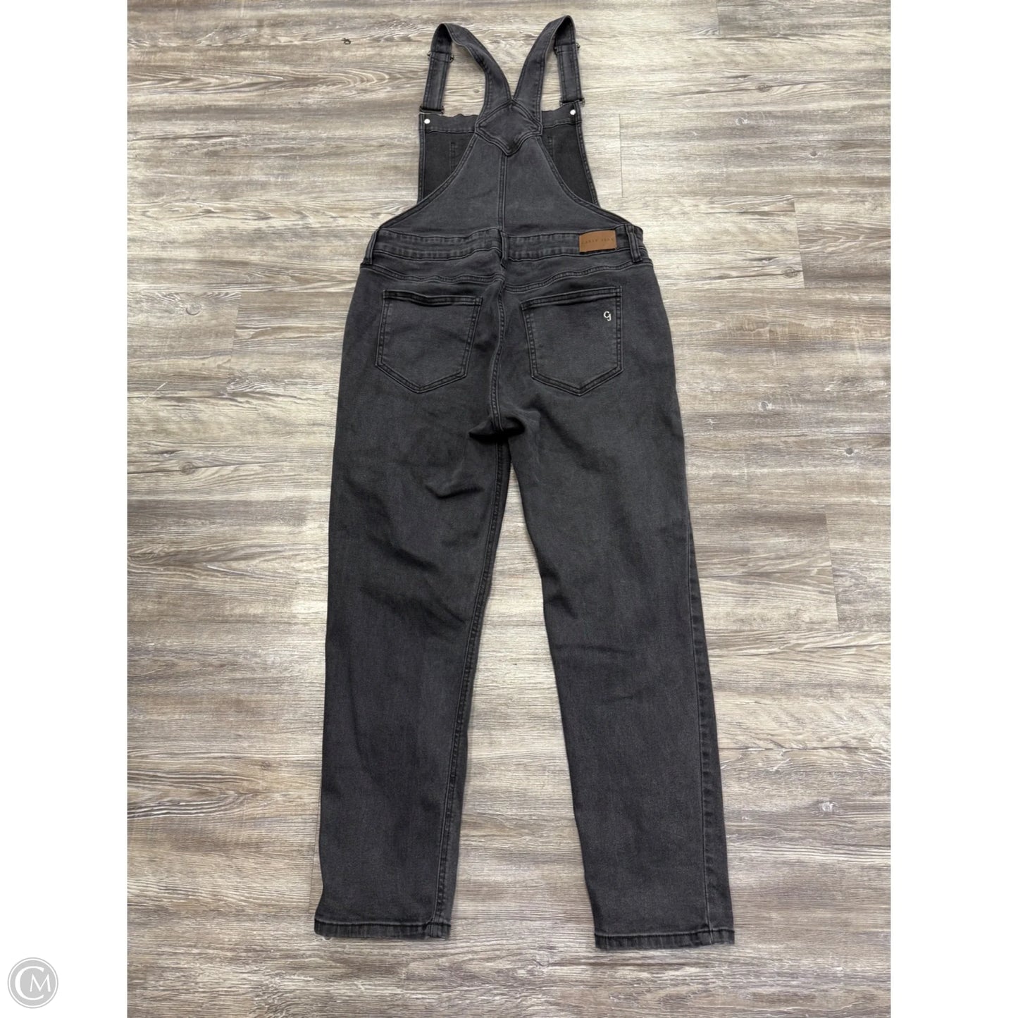 Overalls By Carly Jean In Black Denim, Size: Xl