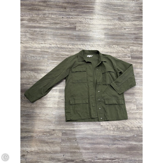 Jacket Shirt By Good American In Green, Size: S