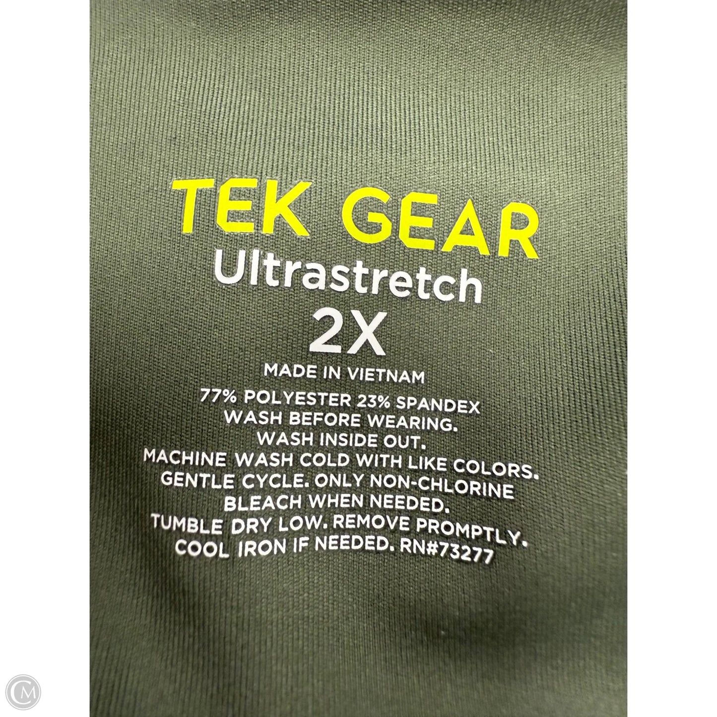 Athletic Pants By Tek Gear In Green, Size: 2x