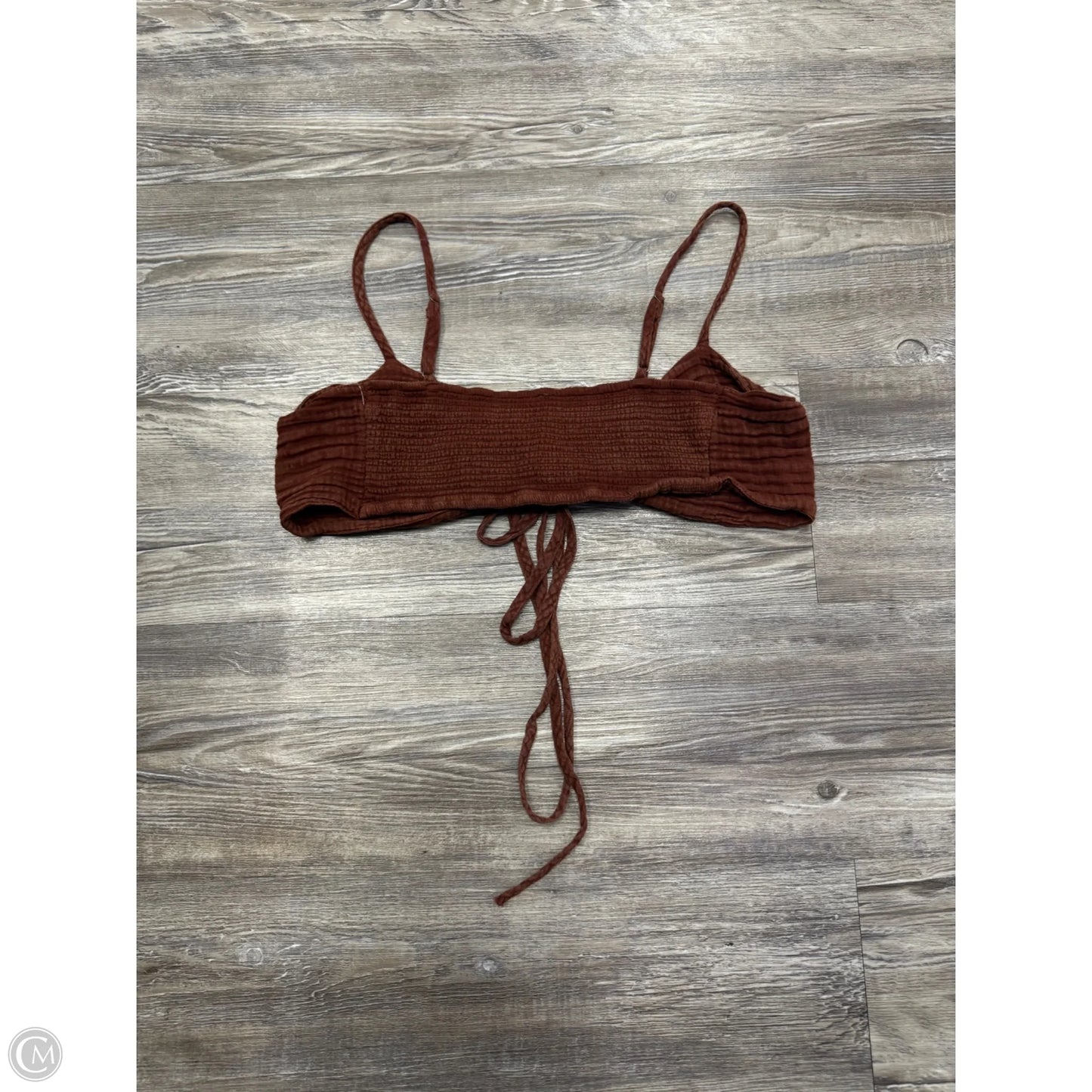 Top Sleeveless By Anthropologie In Brown, Size: M