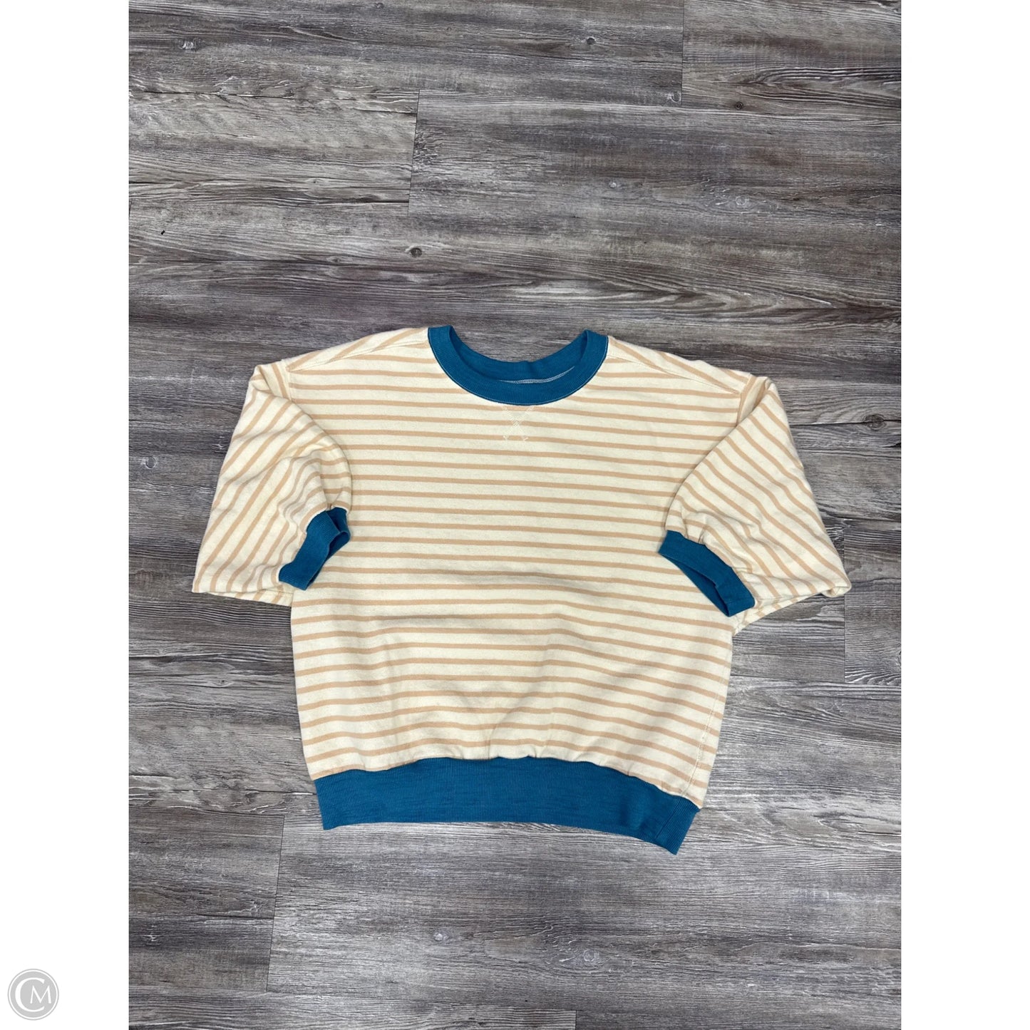 Top 3/4 Sleeve By Pilcro In Striped Pattern, Size: S