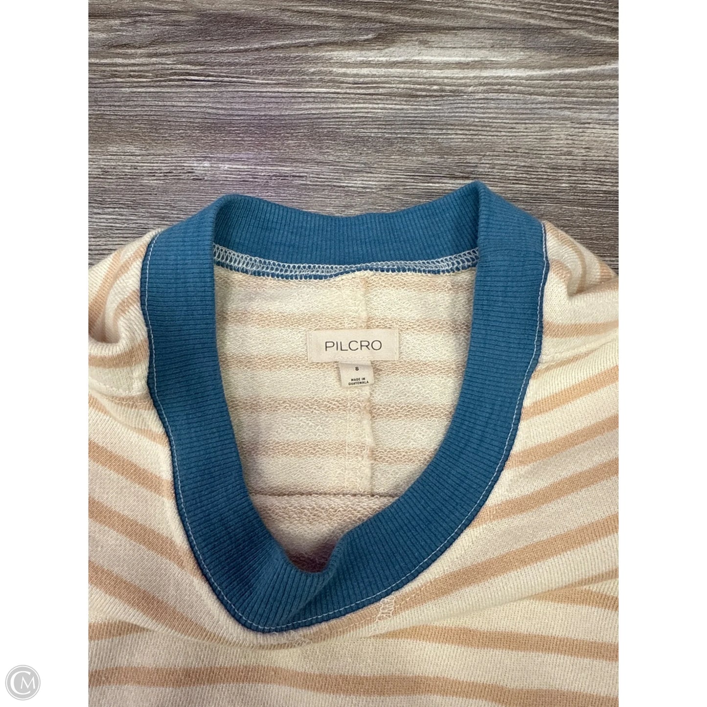 Top 3/4 Sleeve By Pilcro In Striped Pattern, Size: S
