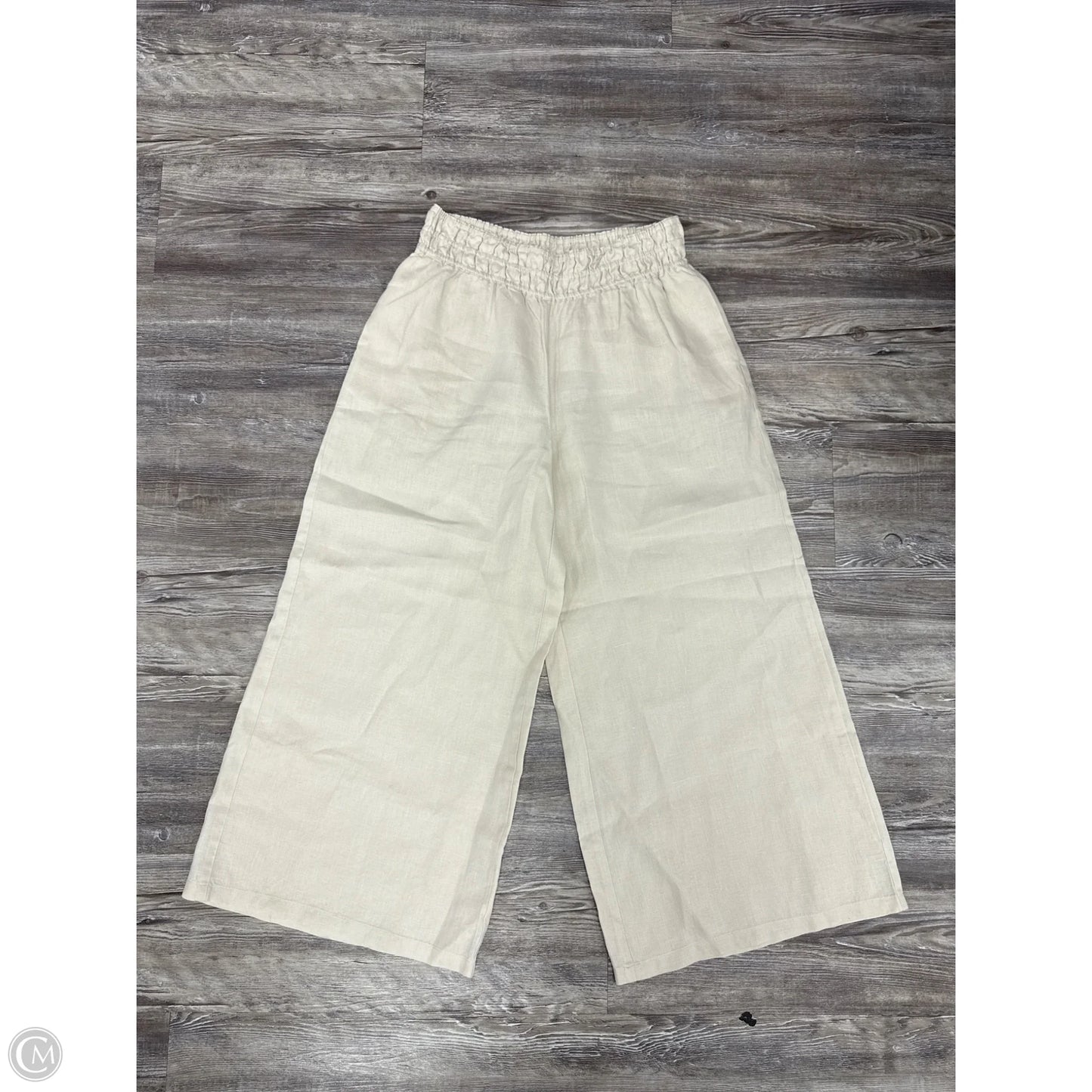 Pants Linen By Anthropologie In Beige, Size: Xs