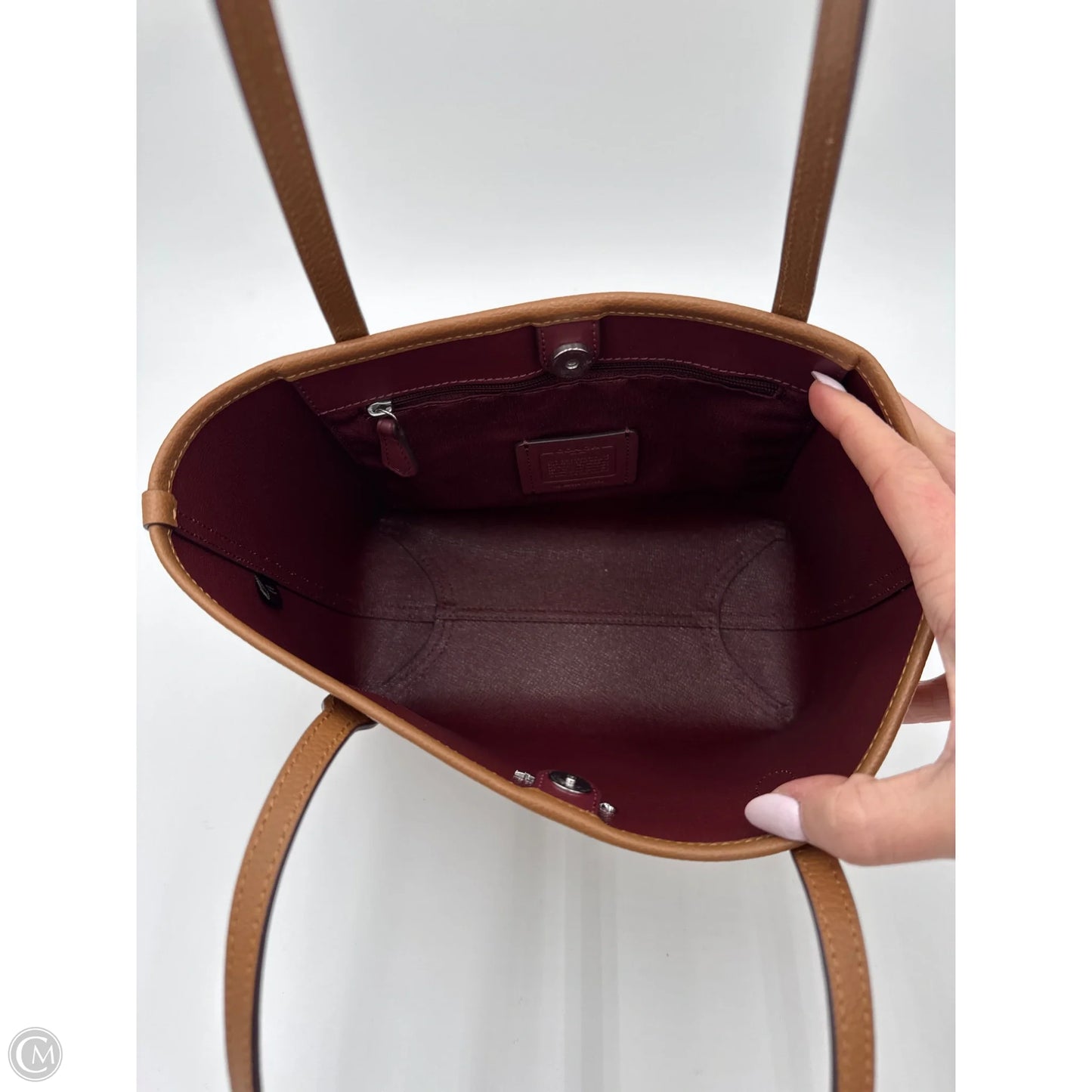 Handbag Designer By Coach, Size: Small