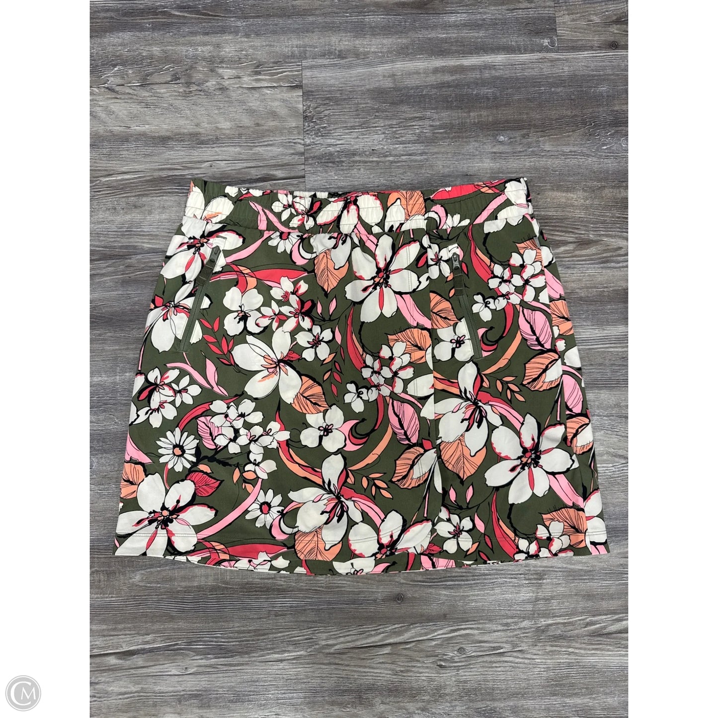 Athletic Skirt By Talbots In Floral Print, Size: L