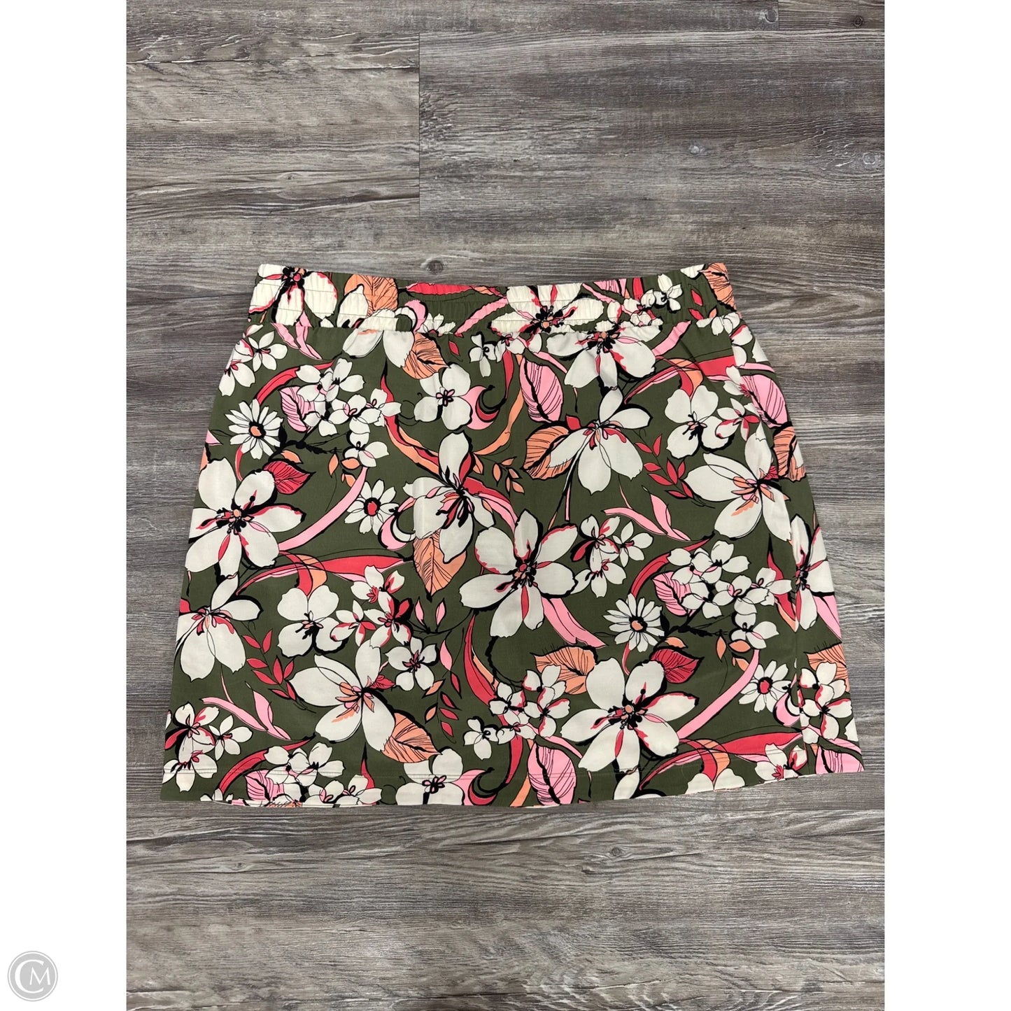 Athletic Skirt By Talbots In Floral Print, Size: L