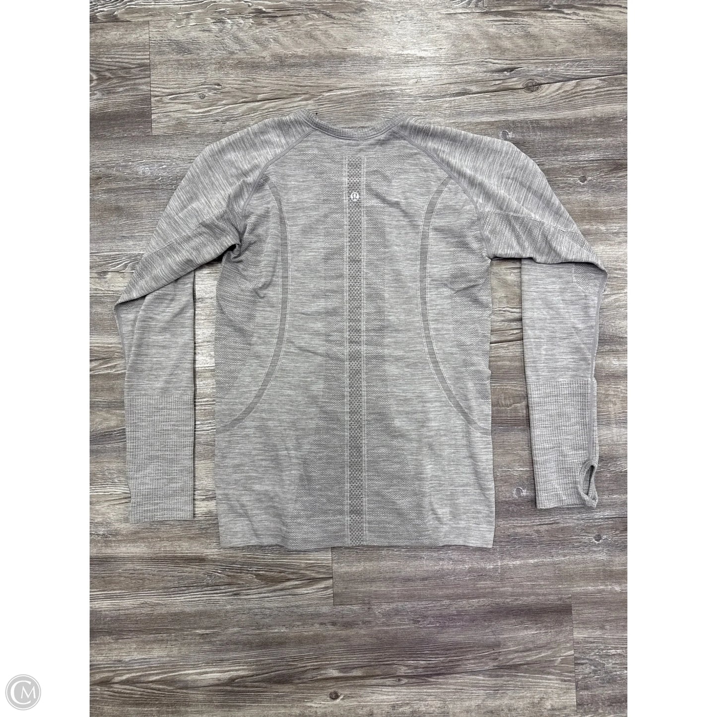Athletic Top Long Sleeve Crewneck By Lululemon In Grey, Size: 10