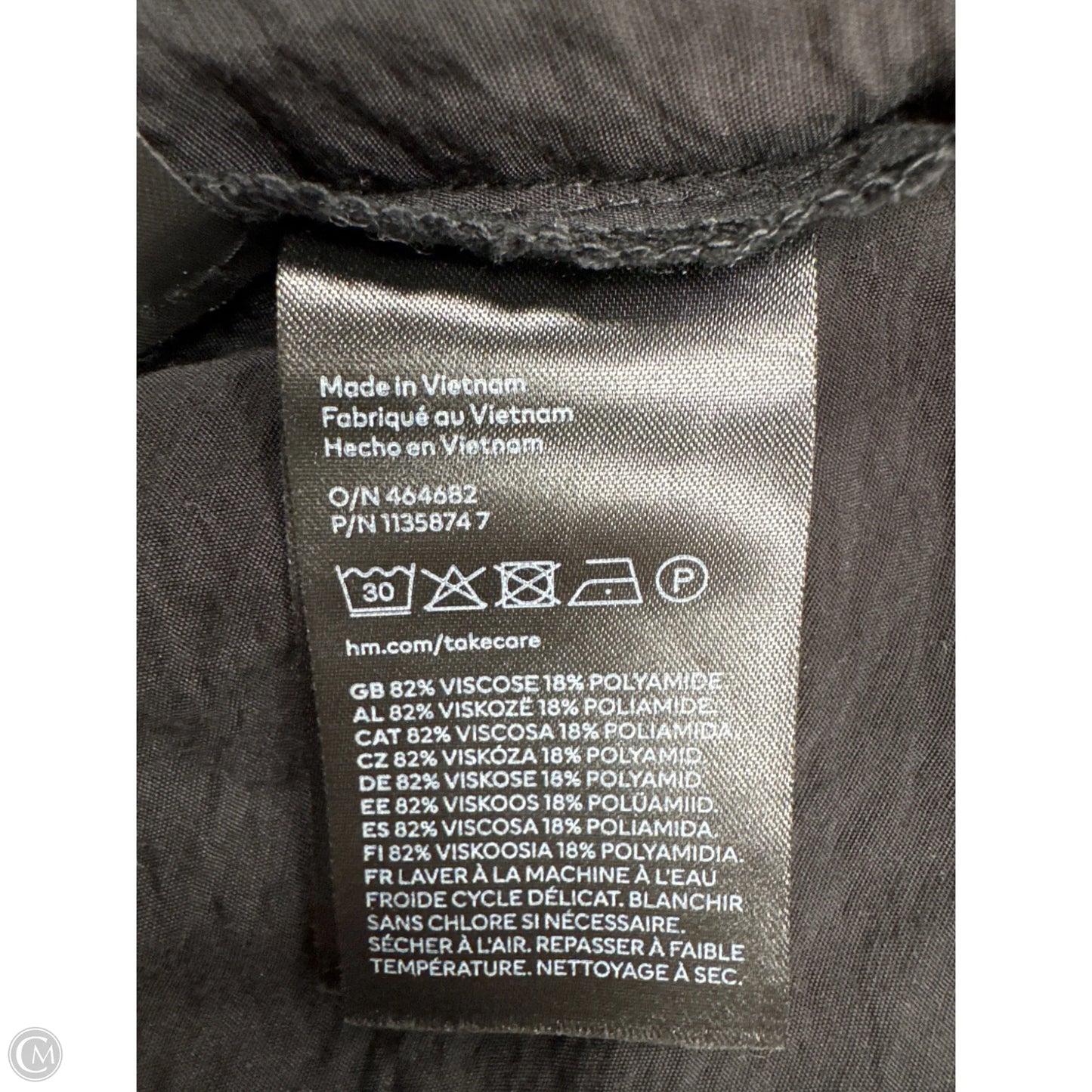 Dress Casual Short By H&m In Black, Size: Xl