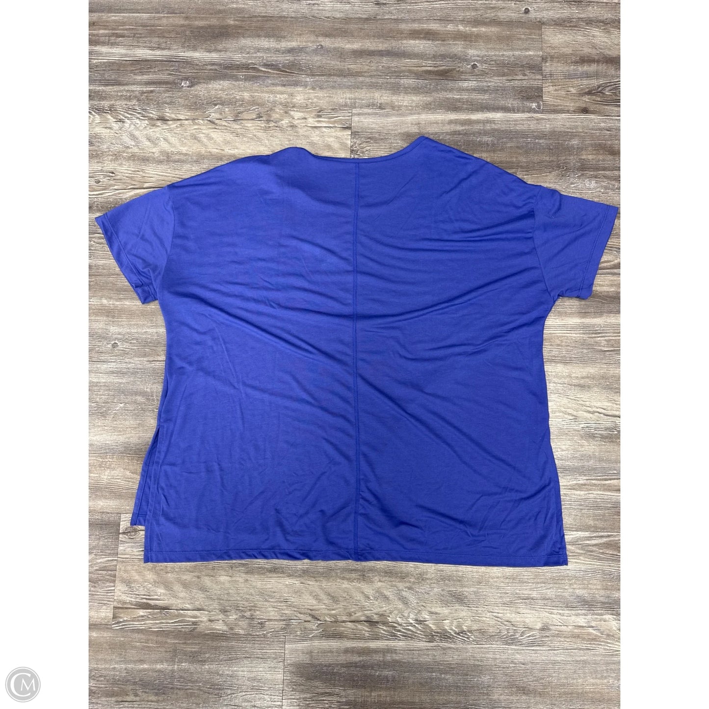 Athletic Top Short Sleeve By Nike In Blue, Size: 2x