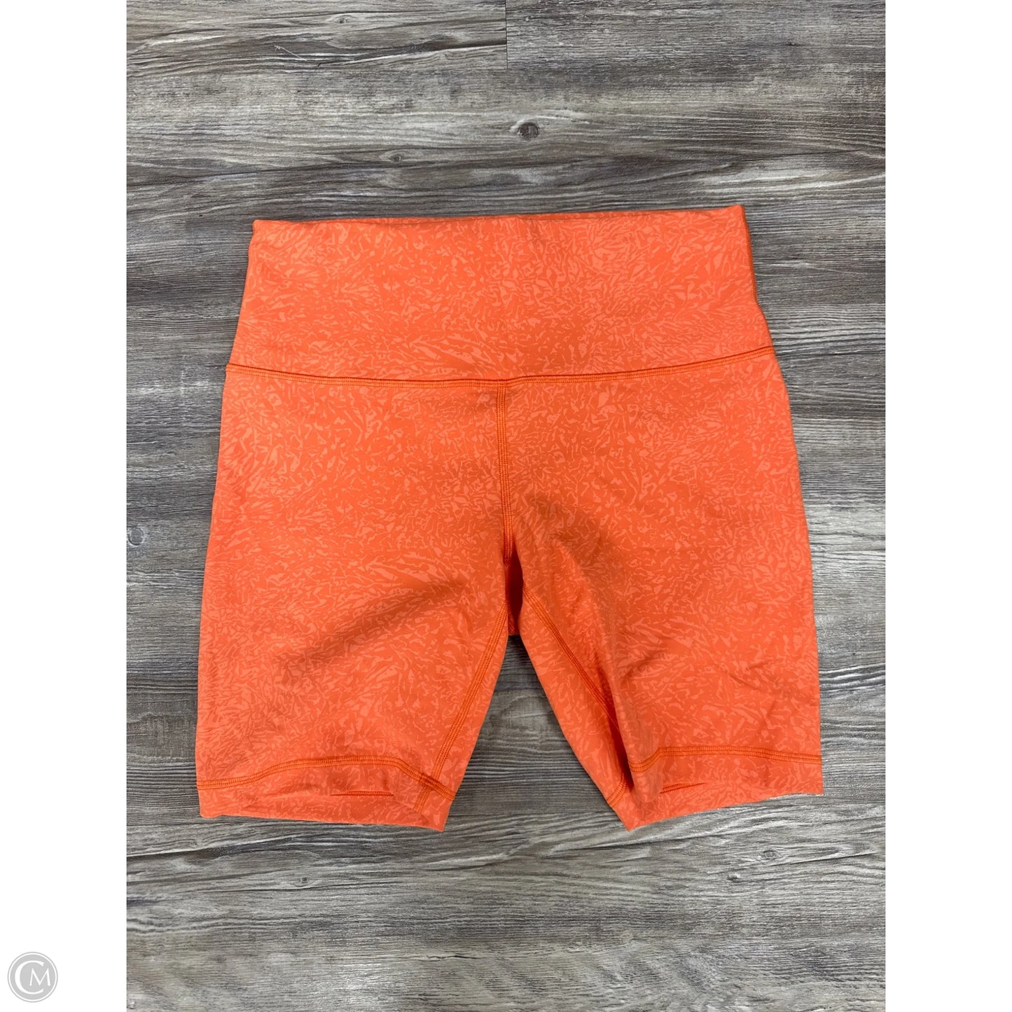 Athletic Shorts By Lululemon In Orange, Size: 10