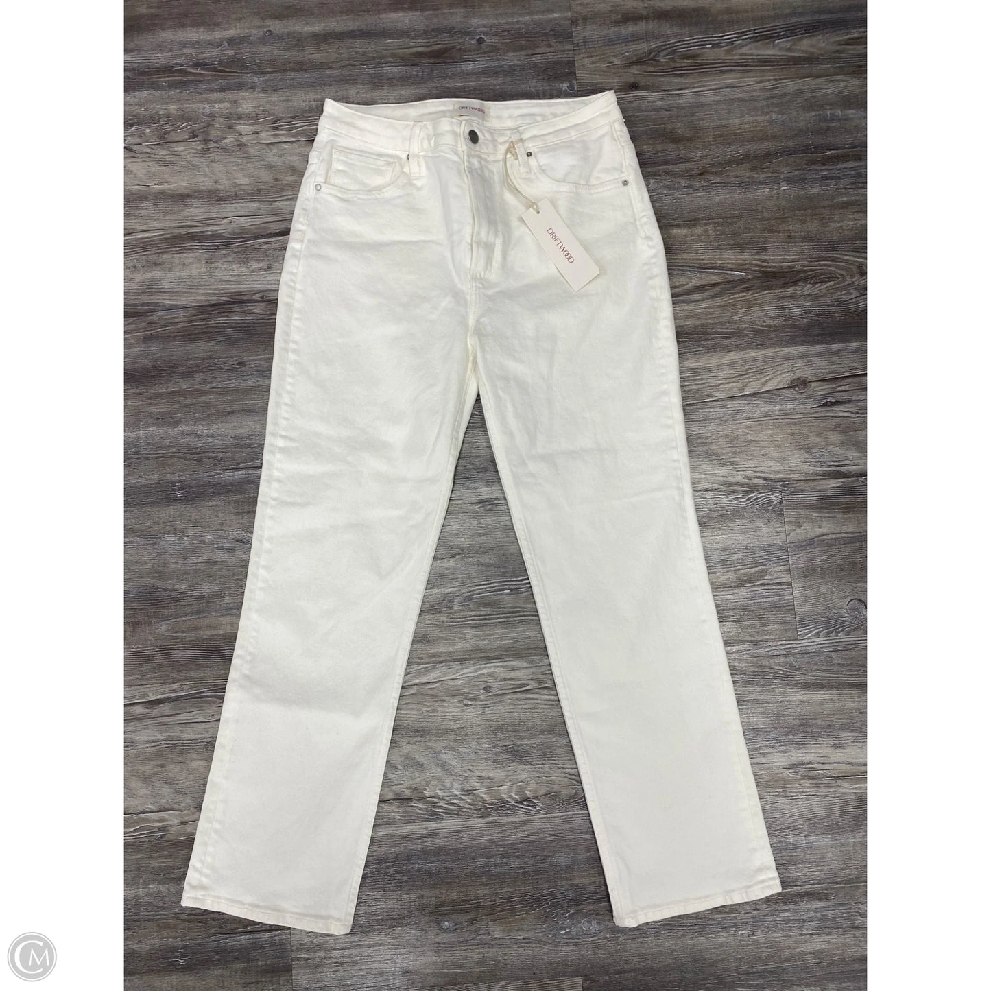 Jeans Straight By Driftwood In White Denim, Size: 8