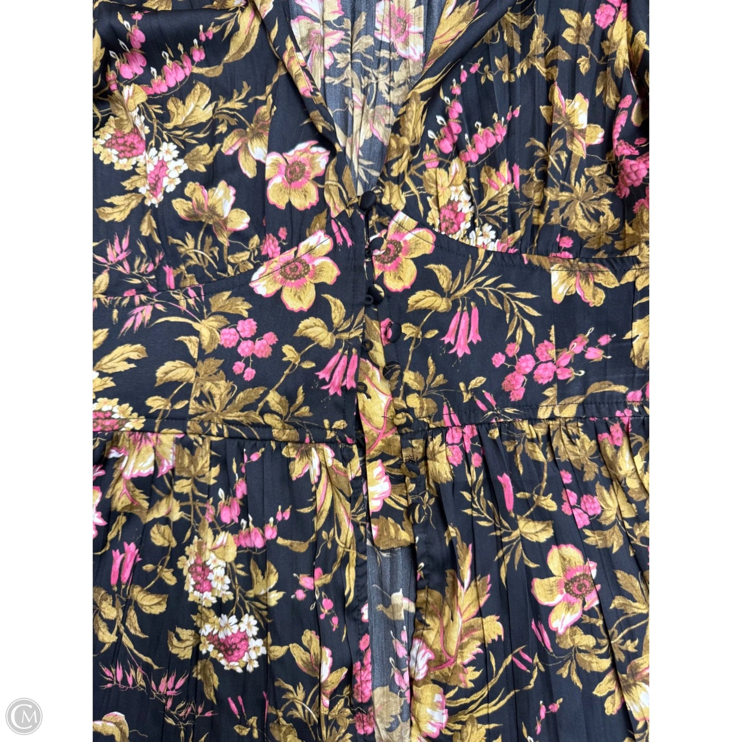 Top Long Sleeve By Anthropologie In Black & Yellow, Size: Xs