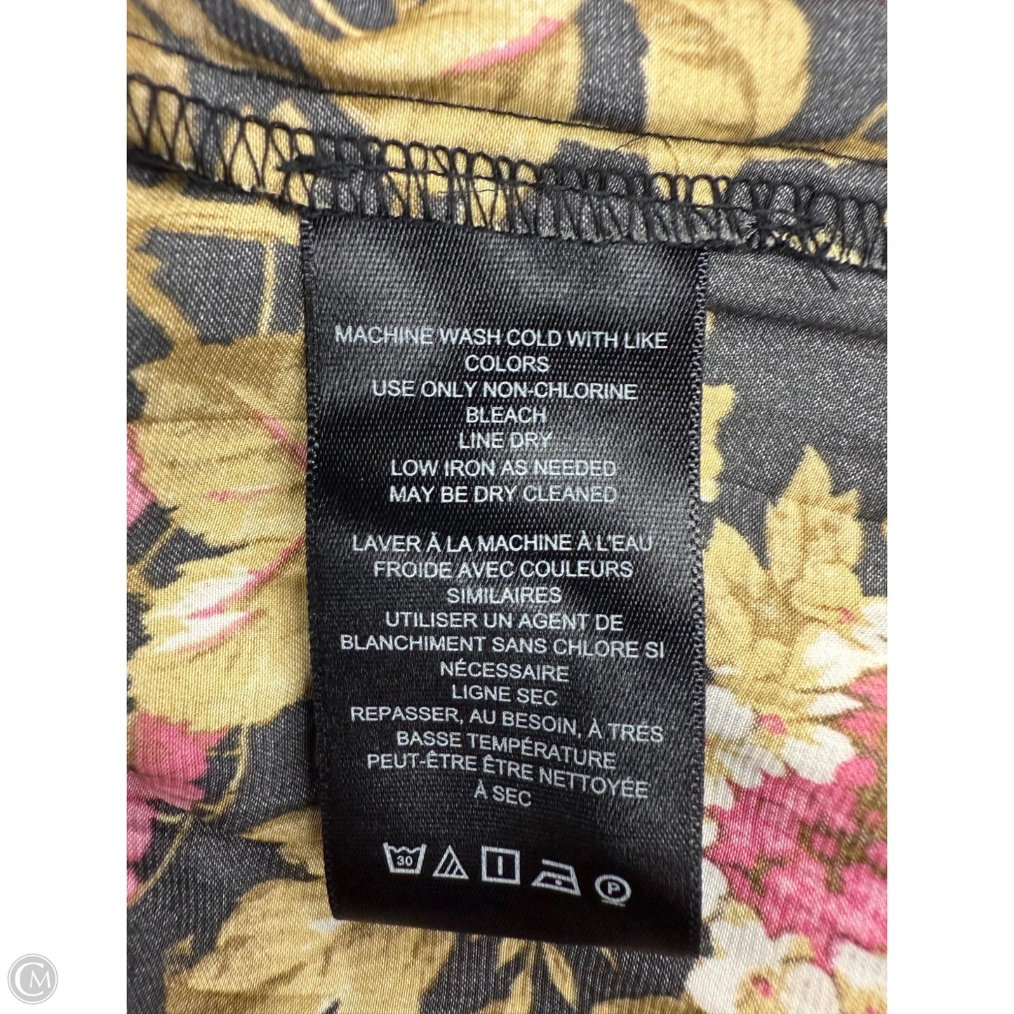 Top Long Sleeve By Anthropologie In Black & Yellow, Size: Xs
