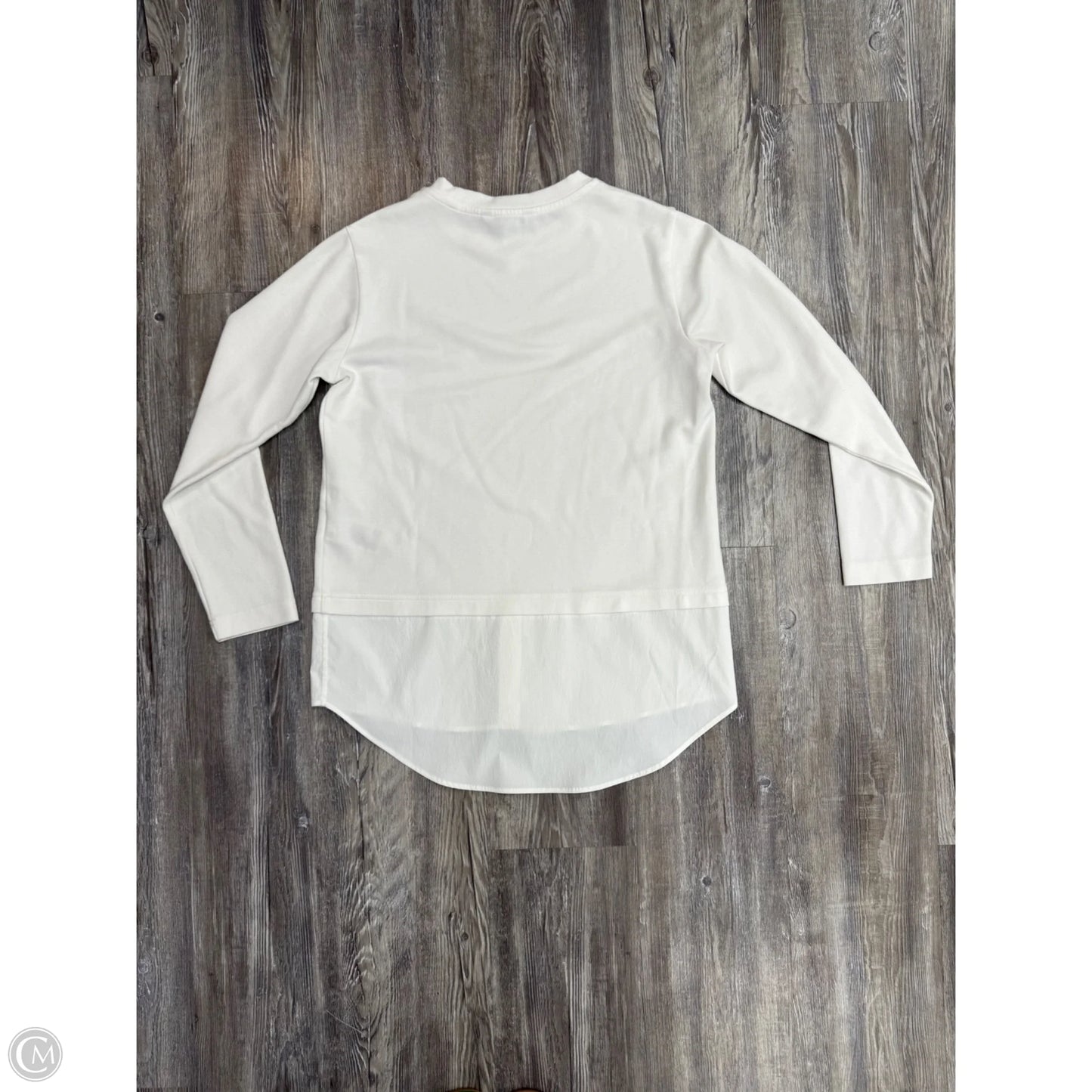 Top Long Sleeve By Athleta In White, Size: Xs