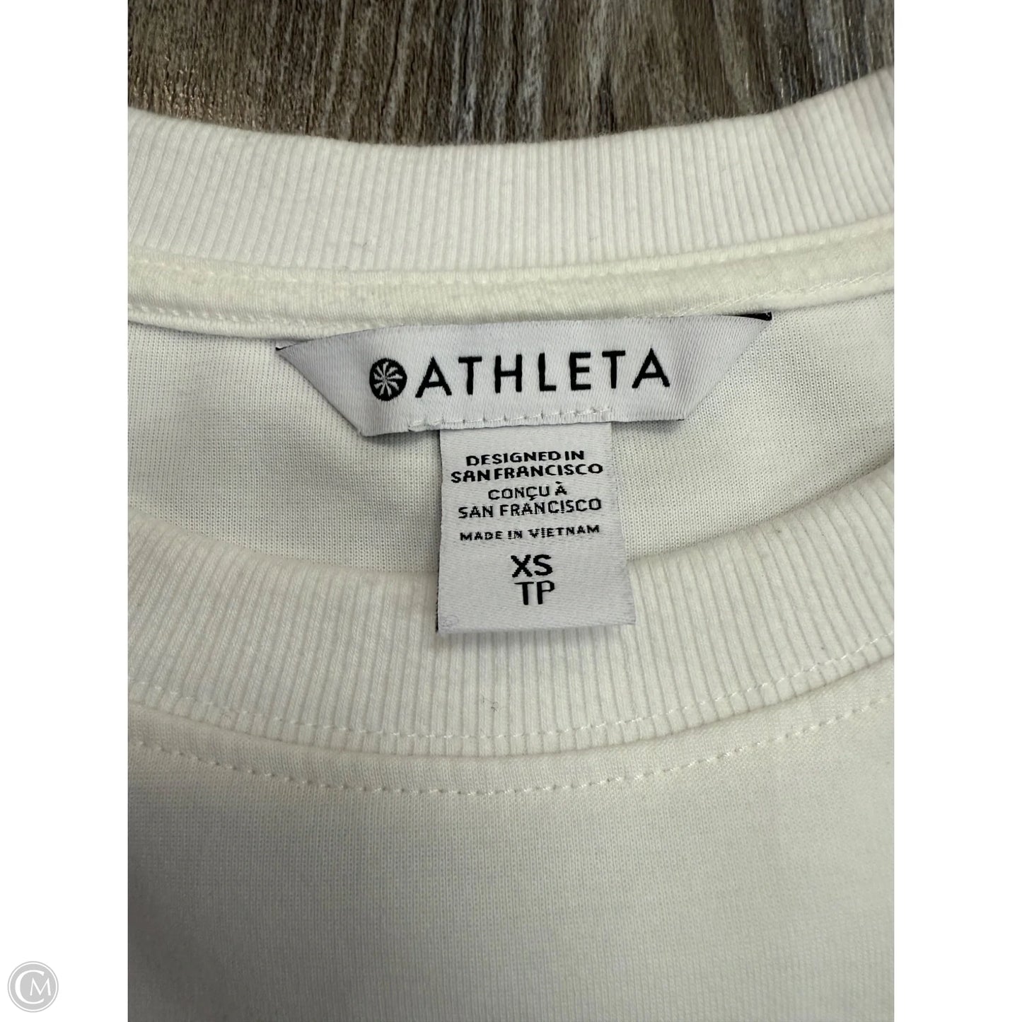 Top Long Sleeve By Athleta In White, Size: Xs