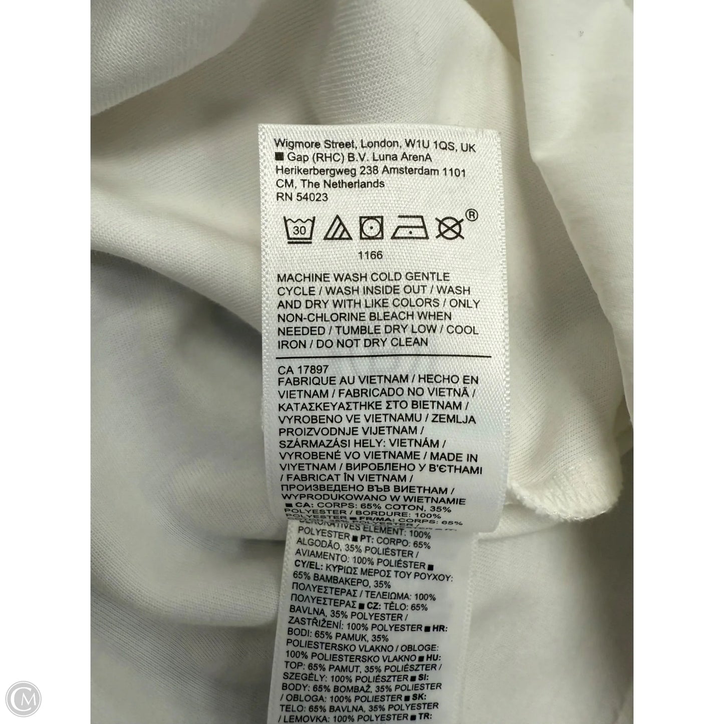 Top Long Sleeve By Athleta In White, Size: Xs