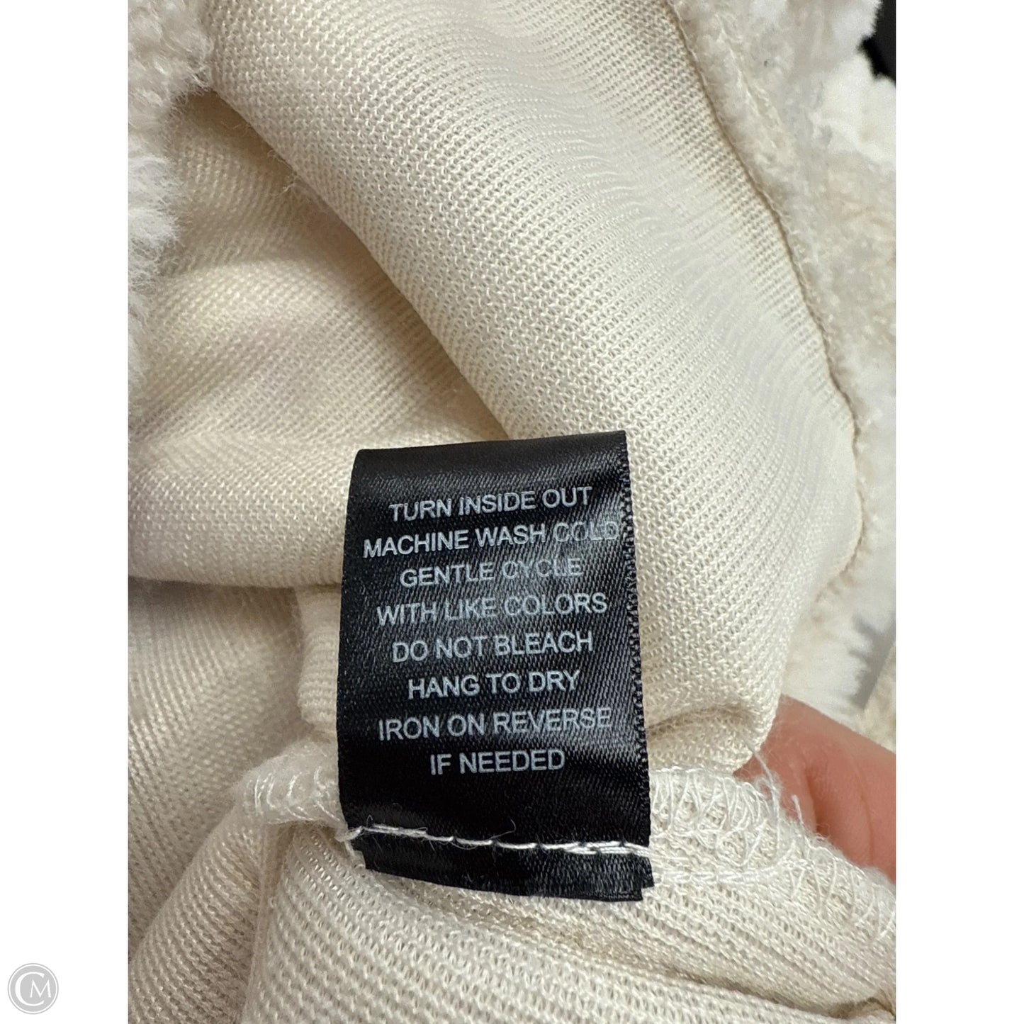 Coat Faux Fur & Sherpa By Blu Pepper In Beige, Size: S