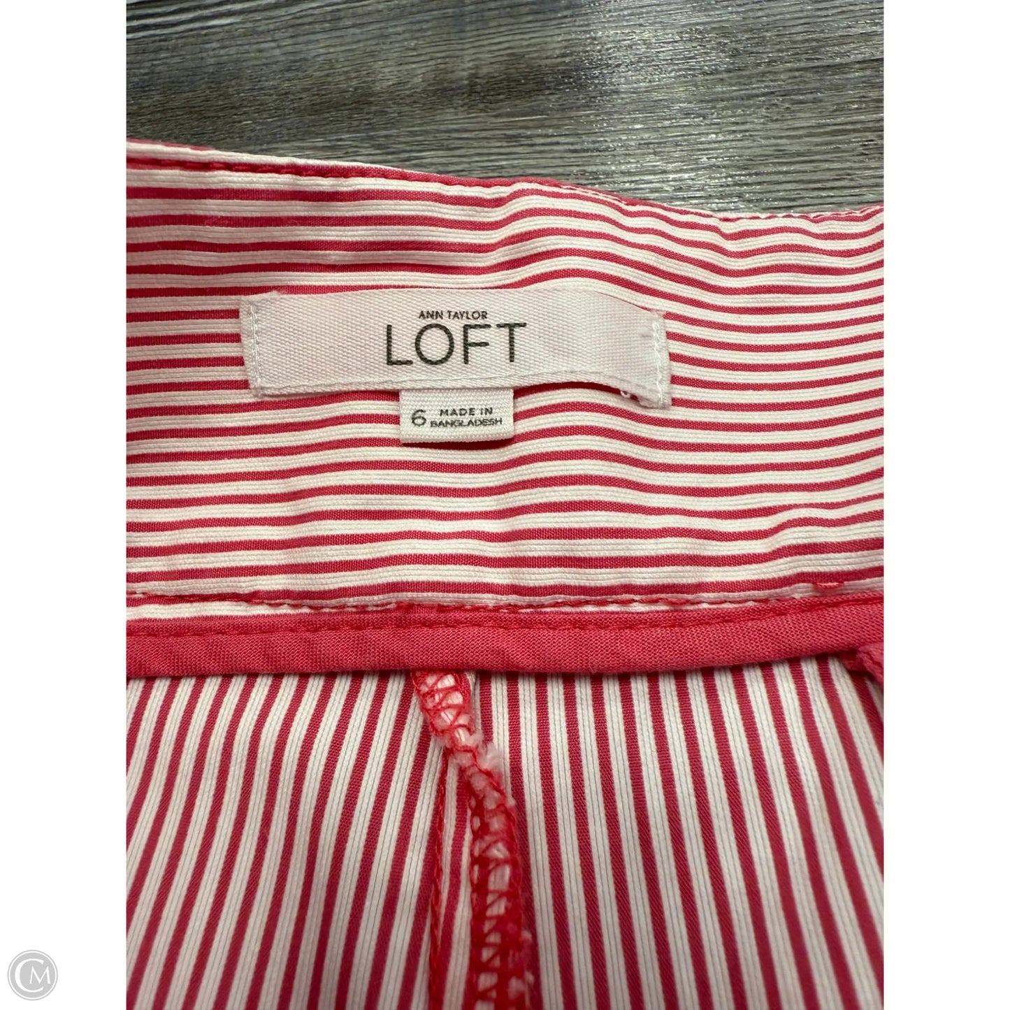 Shorts By Loft In Red & White, Size: 6