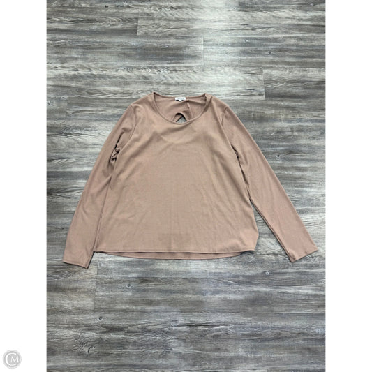Top Long Sleeve Basic By White Birch In Brown, Size: 3x