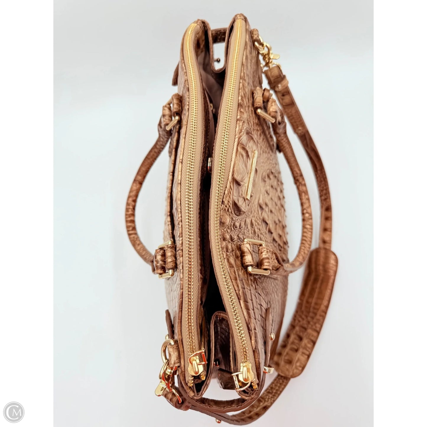 Handbag Designer By Brahmin, Size: Large