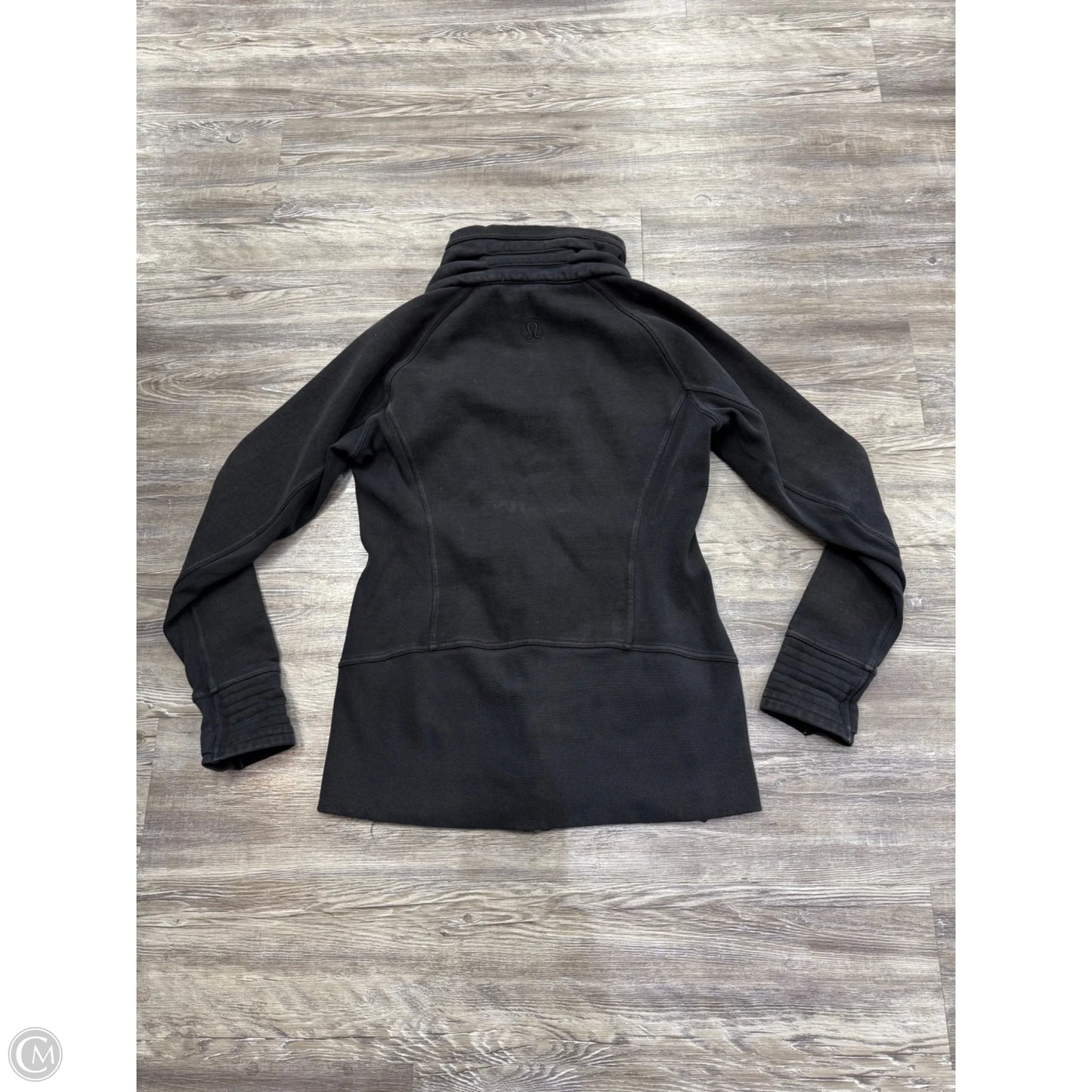 Athletic Jacket By Lululemon In Black, Size: 12