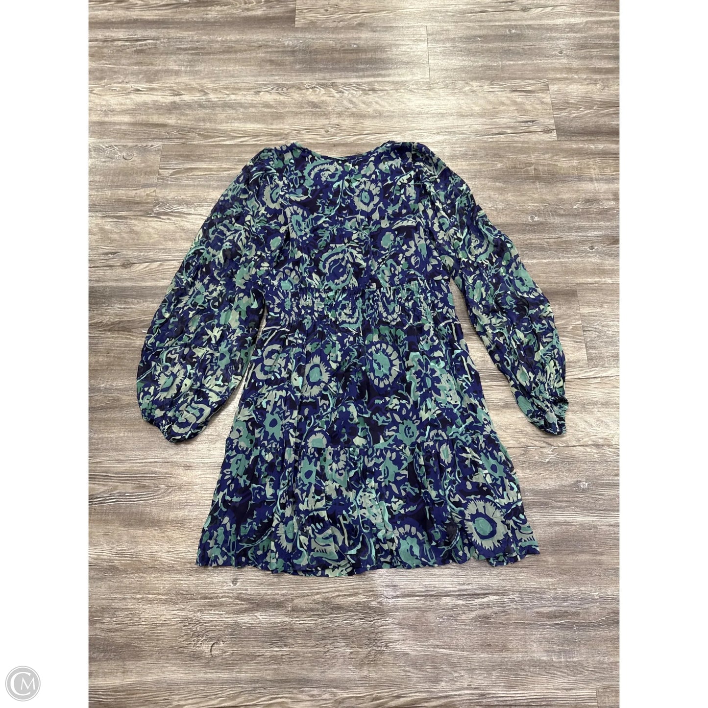 Dress Casual Short By Anthropologie In Blue & Purple, Size: M