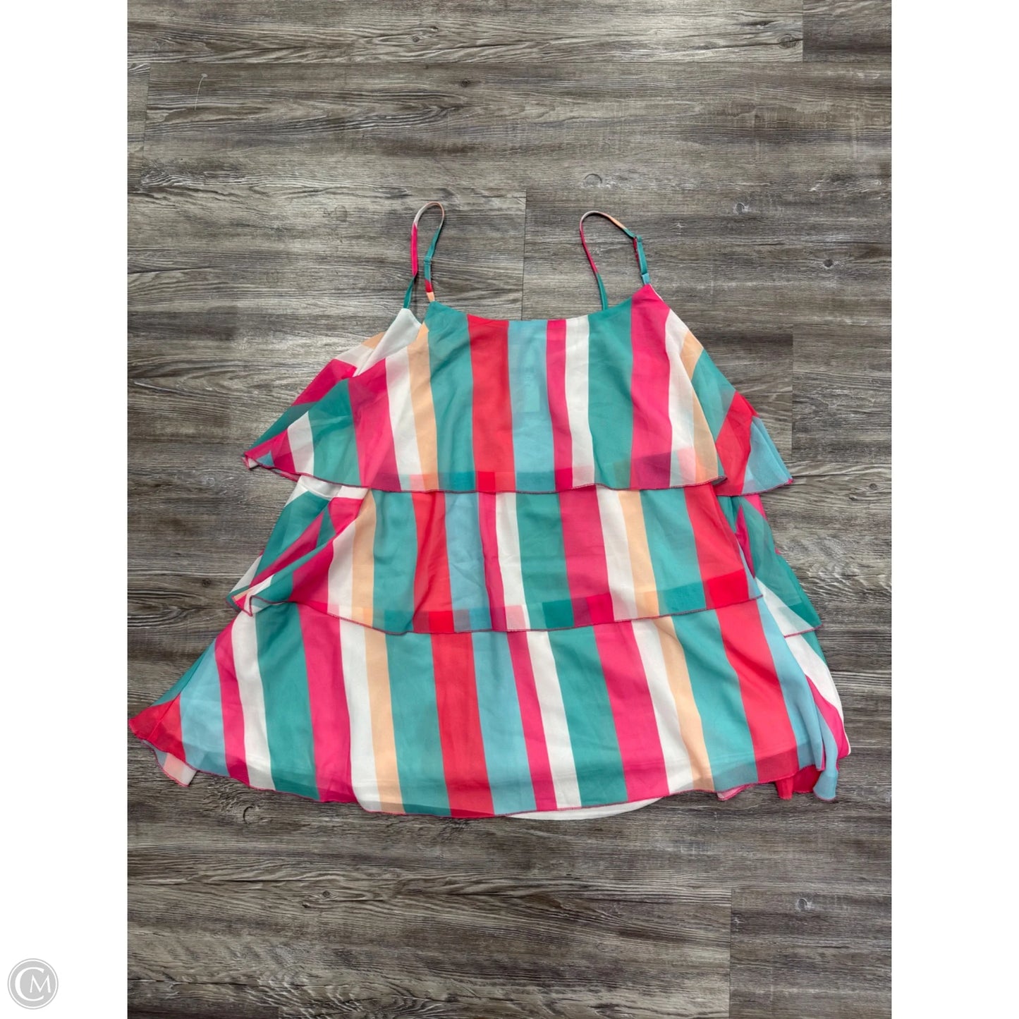 Top Sleeveless By Southern Stitch In Striped Pattern, Size: Xxl