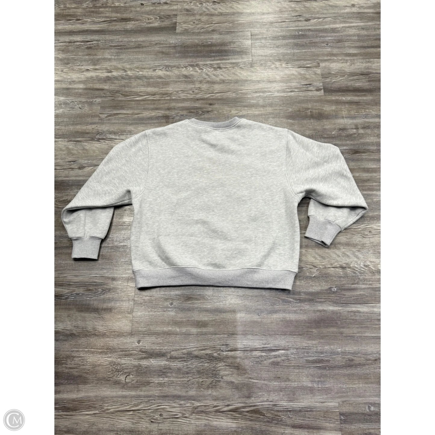 Sweatshirt Crewneck By Pandemonium In Grey, Size: M