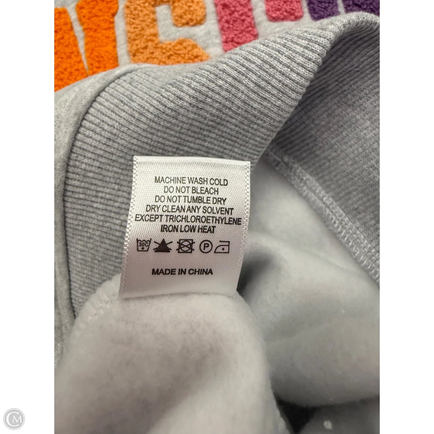 Sweatshirt Crewneck By Pandemonium In Grey, Size: M