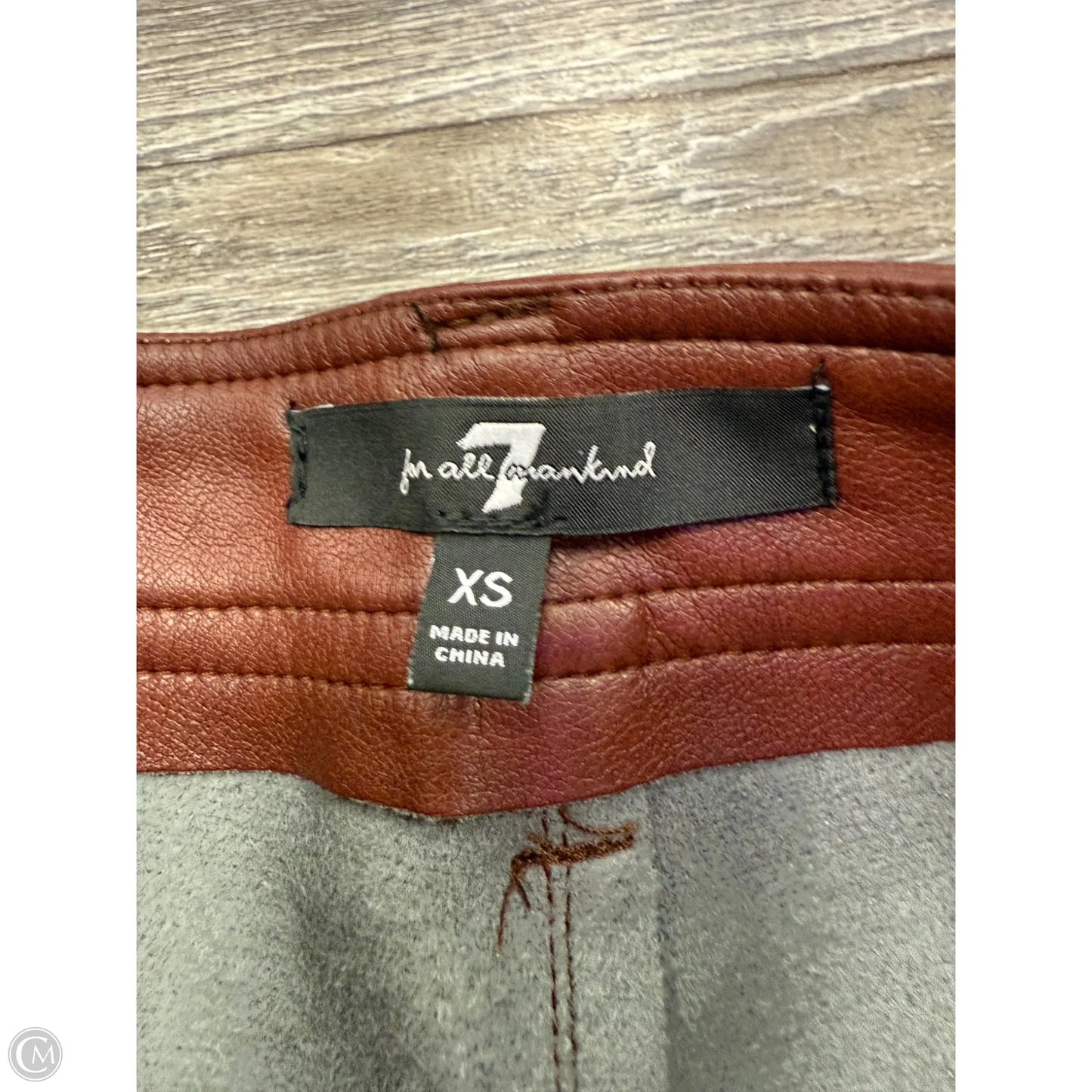 Pants Designer By 7 For All Mankind In Brown, Size: Xs
