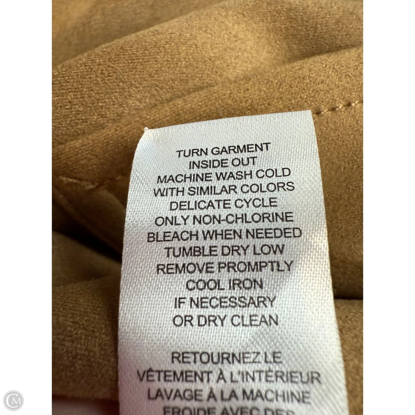 Coat Trench Coat By Tahari In Tan, Size: M