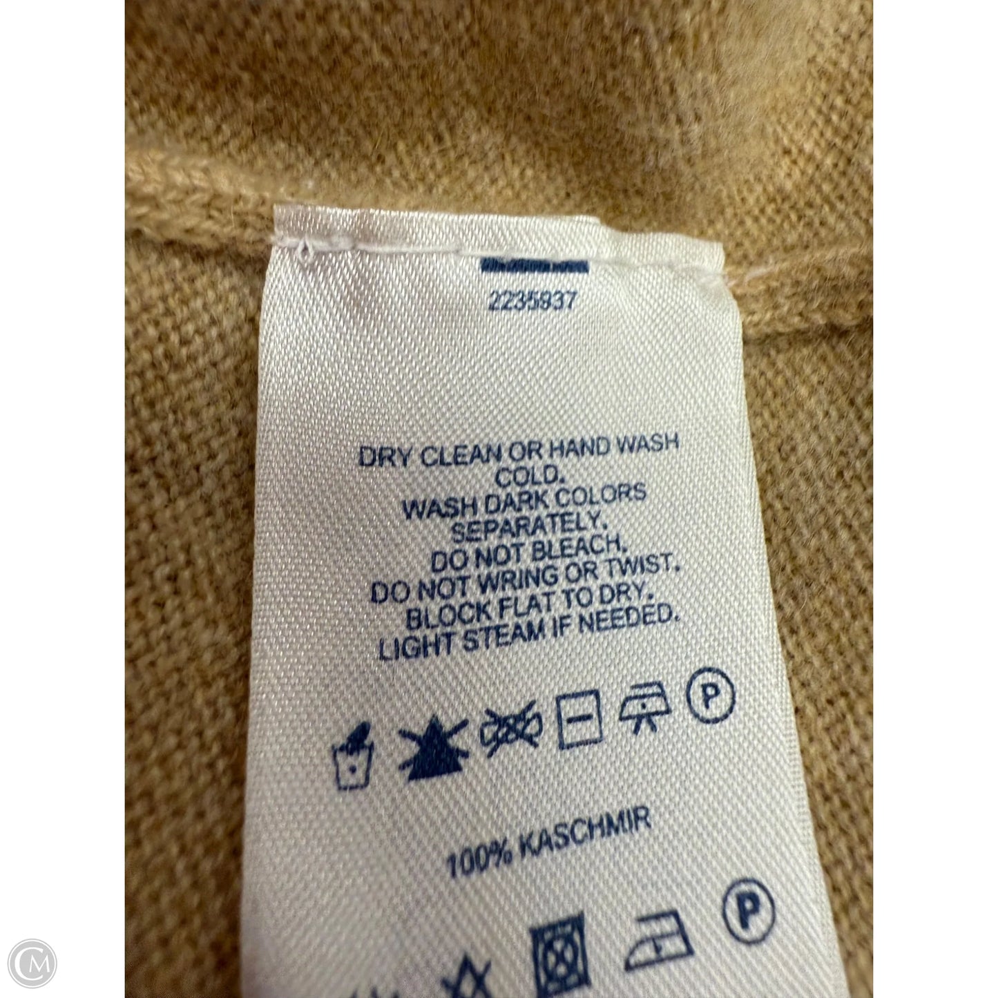 Sweater Cashmere By Lands End In Tan, Size: L