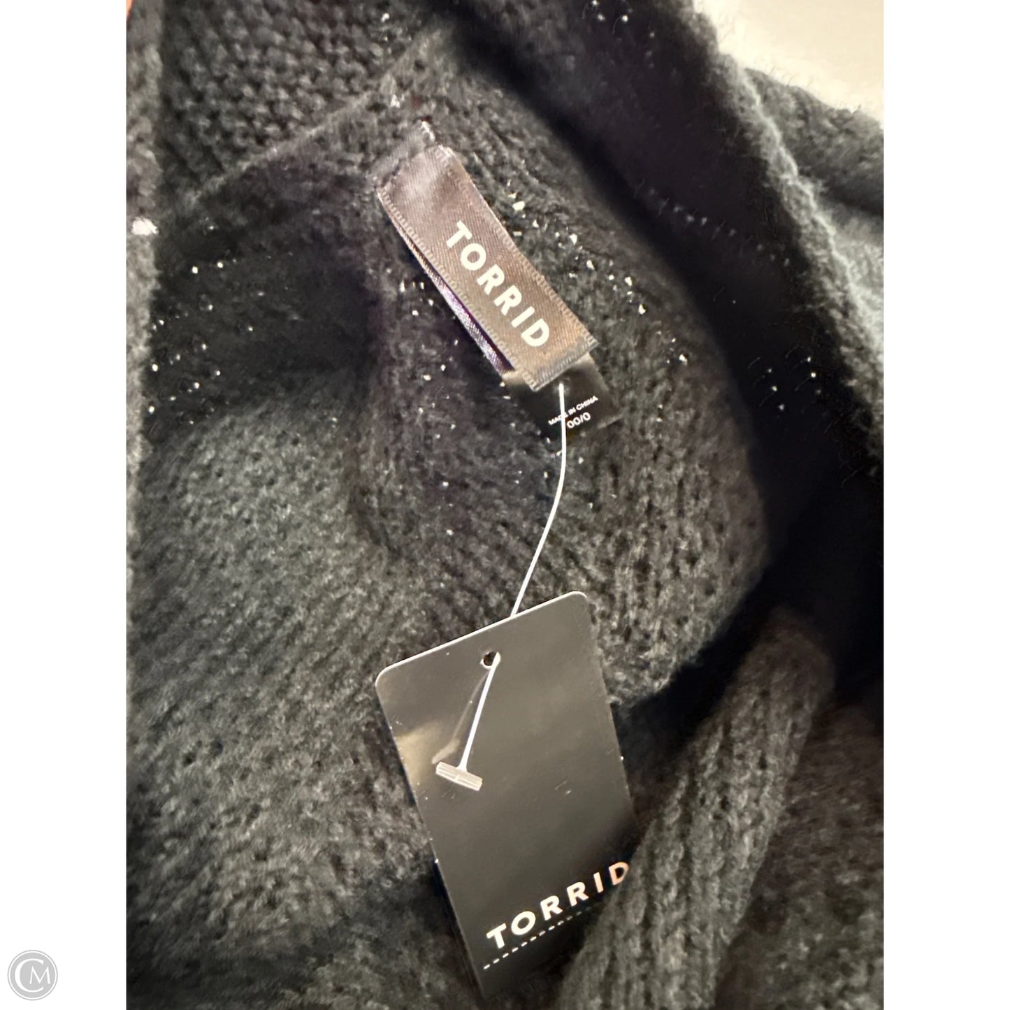 Sweater Cardigan By Torrid In Black, Size: L