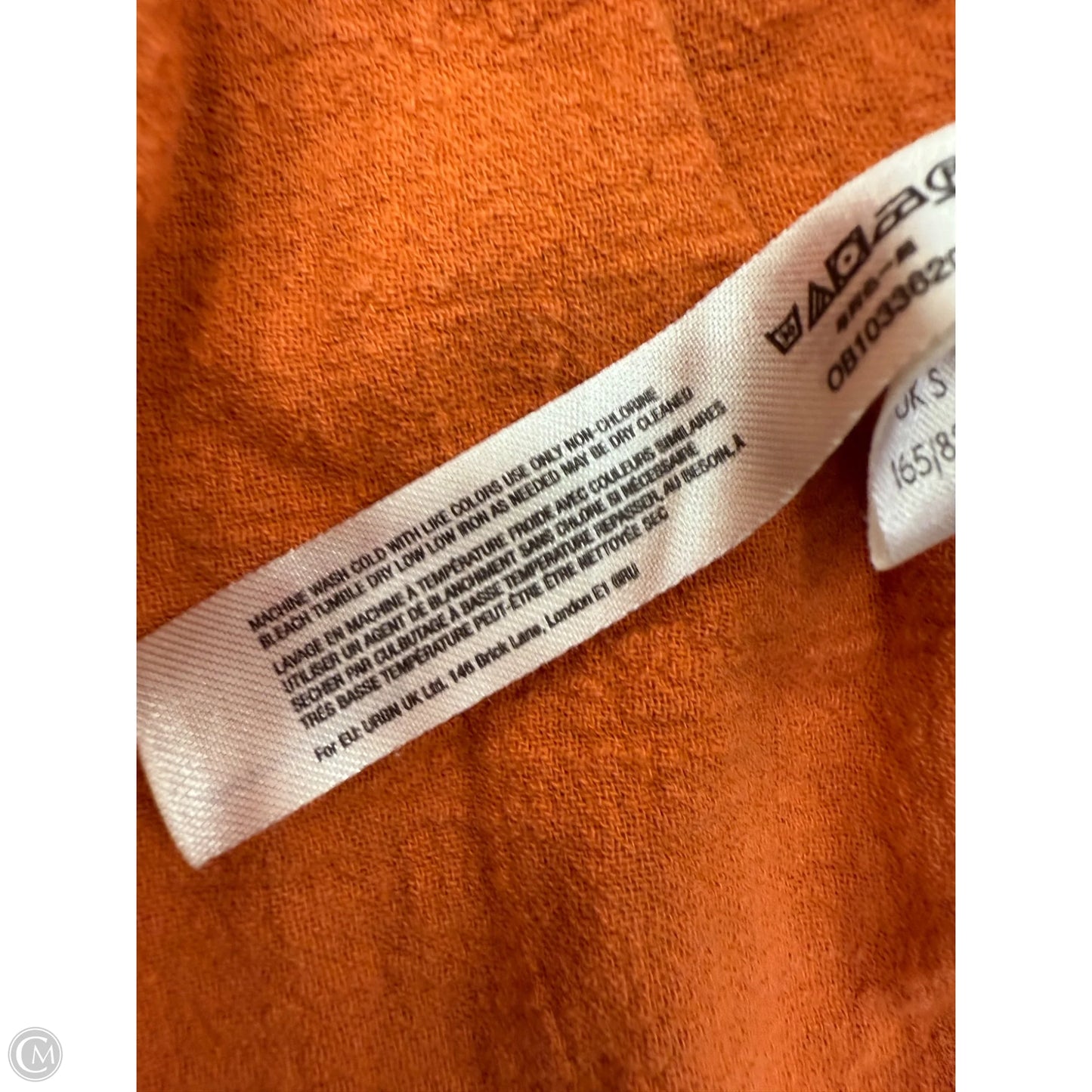 Top 3/4 Sleeve By Free People In Orange, Size: S