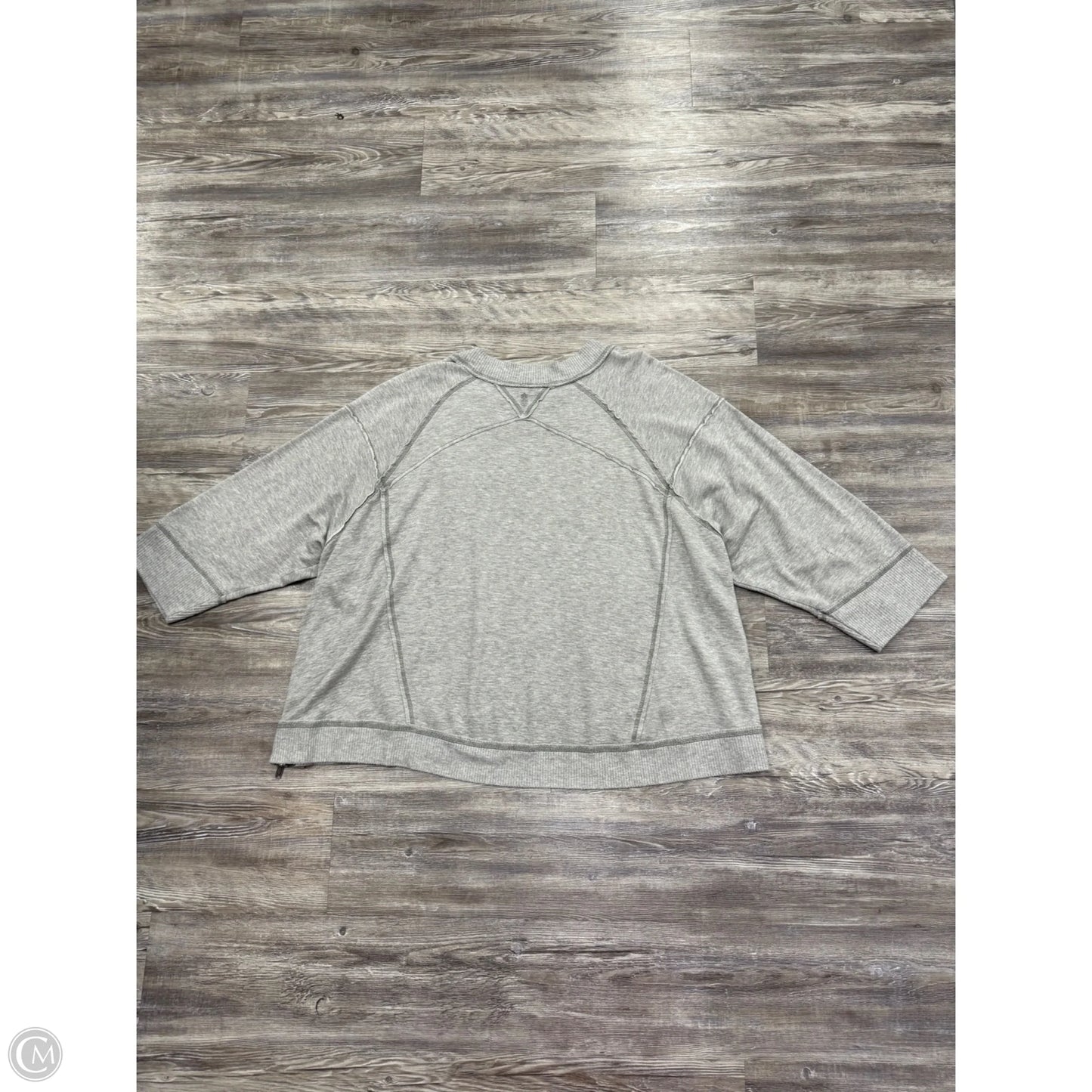 Athletic Sweatshirt Crewneck By Free People In Grey, Size: M