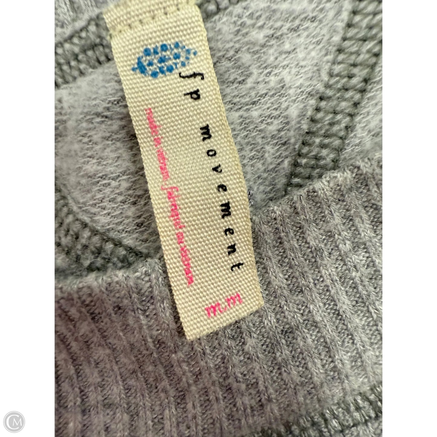 Athletic Sweatshirt Crewneck By Free People In Grey, Size: M