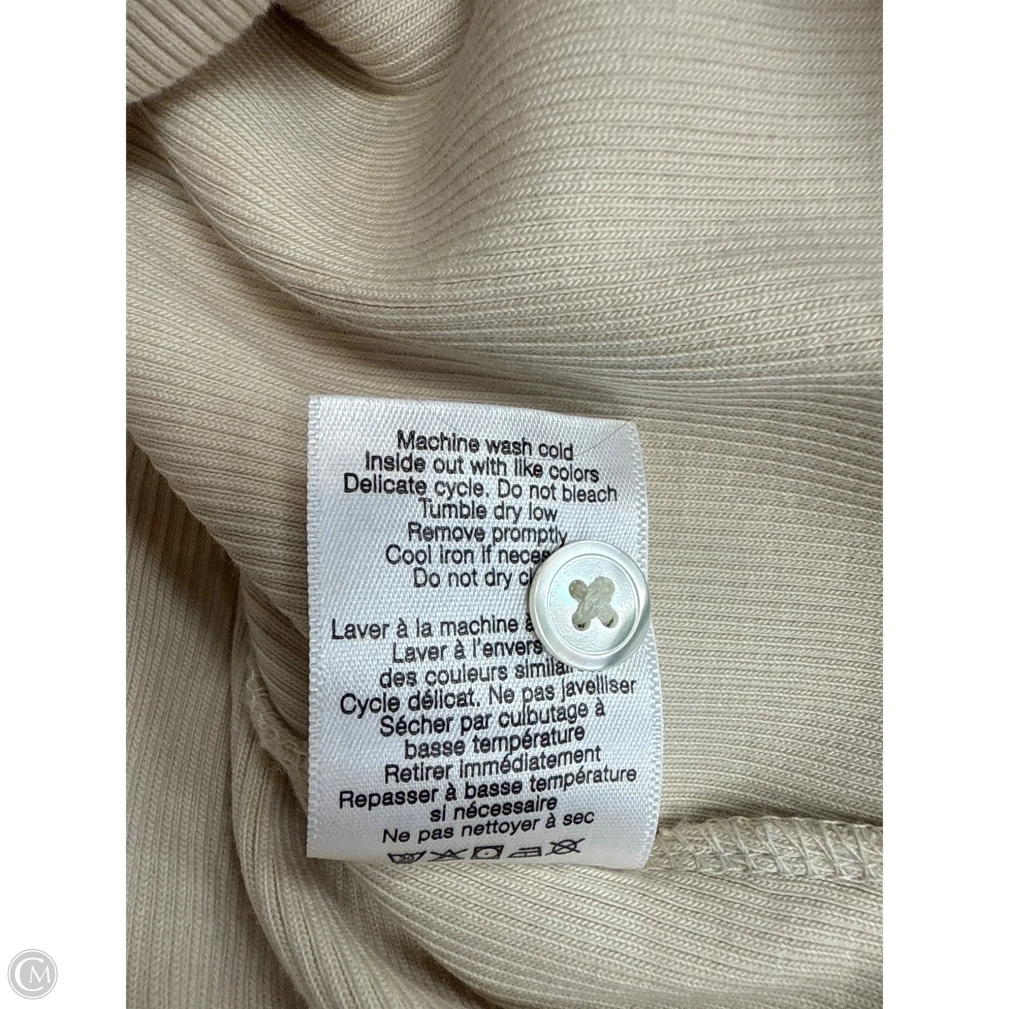 Top Short Sleeve By Veronica Beard In Beige, Size: Xs