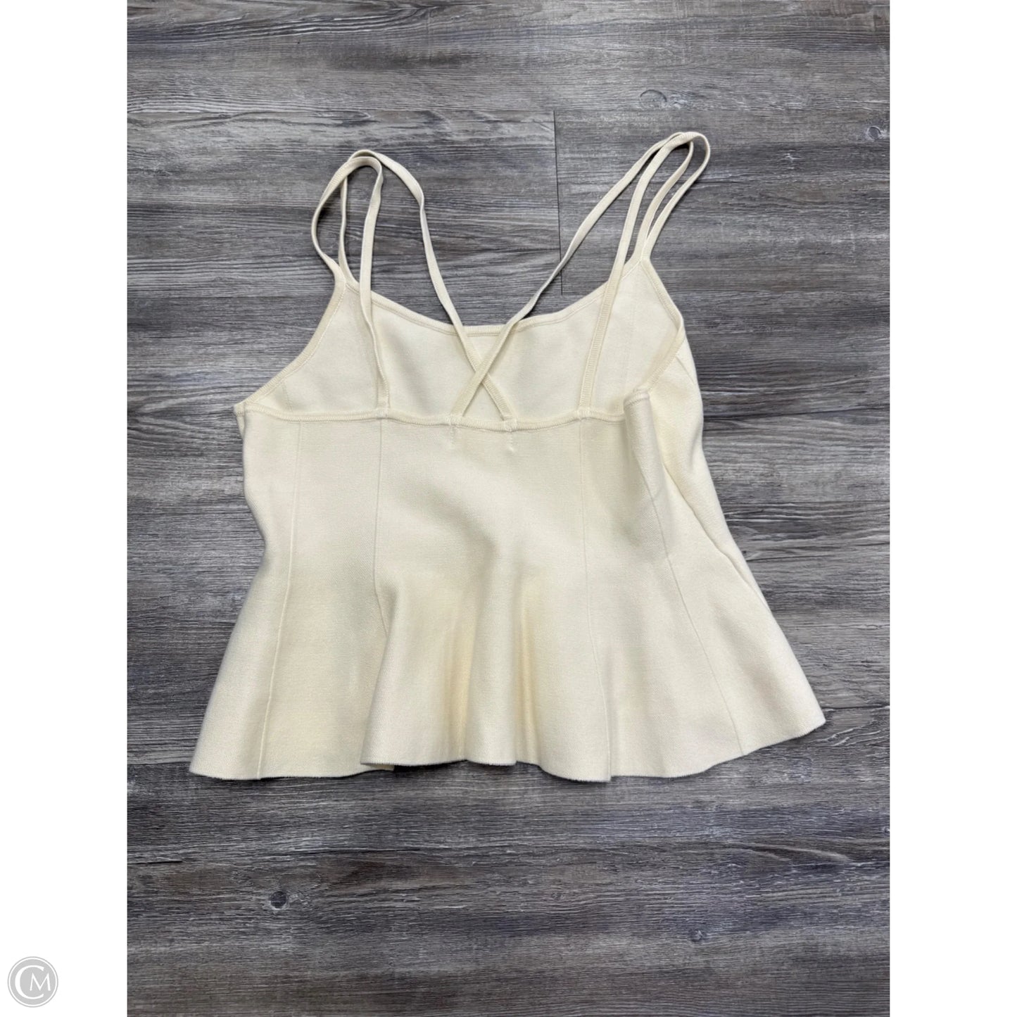 Top Sleeveless By Maeve In Cream, Size: M