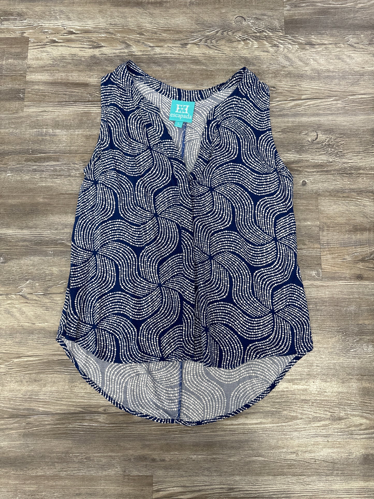 Blue Top Sleeveless Escada, Size L