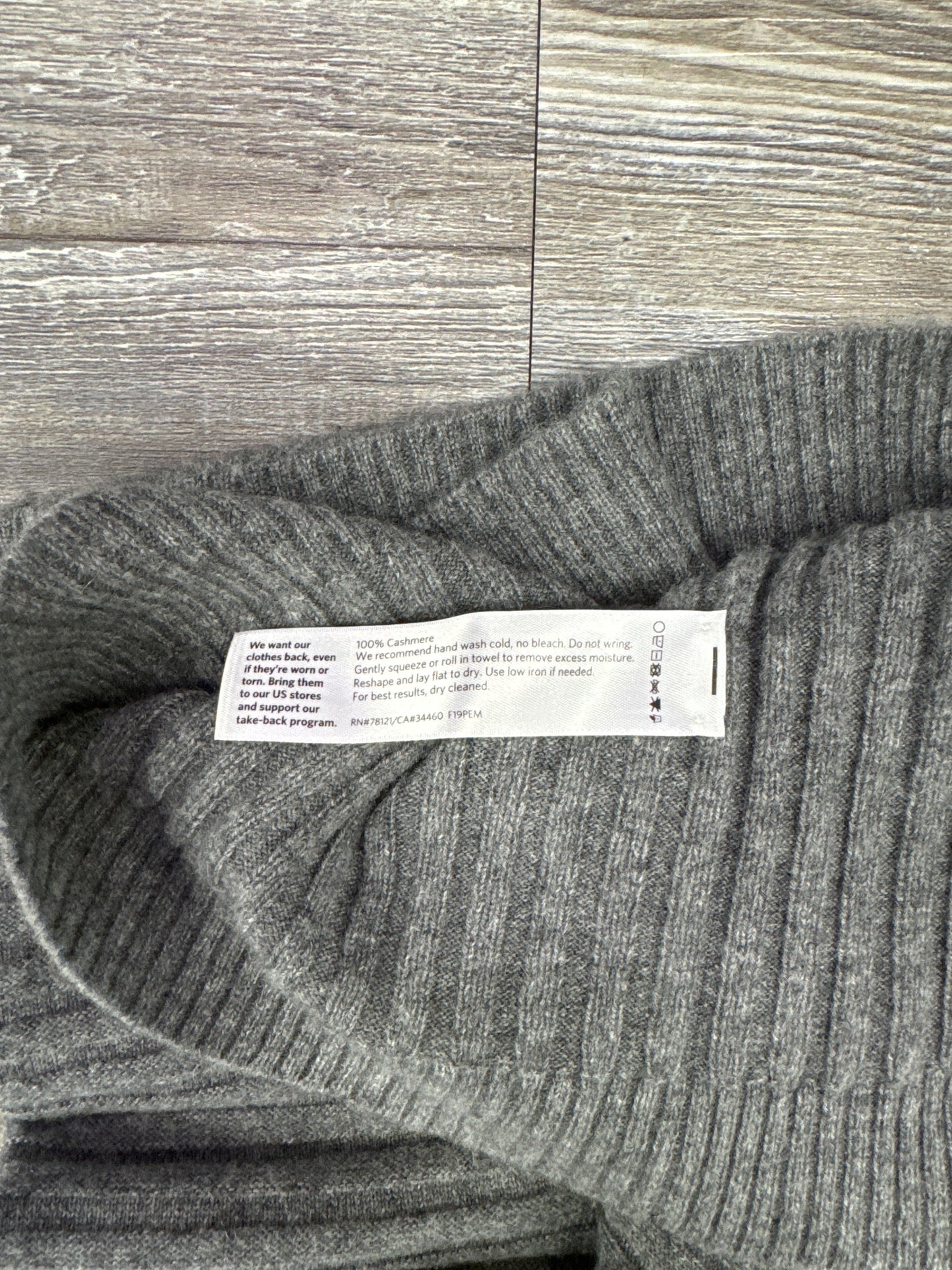 Sweater By Eileen Fisher In Grey, Size: Xxs