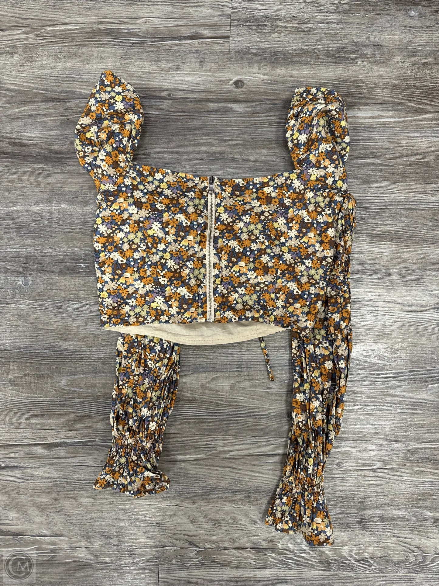 Top Long Sleeve By Bardot In Floral Print, Size: Xs