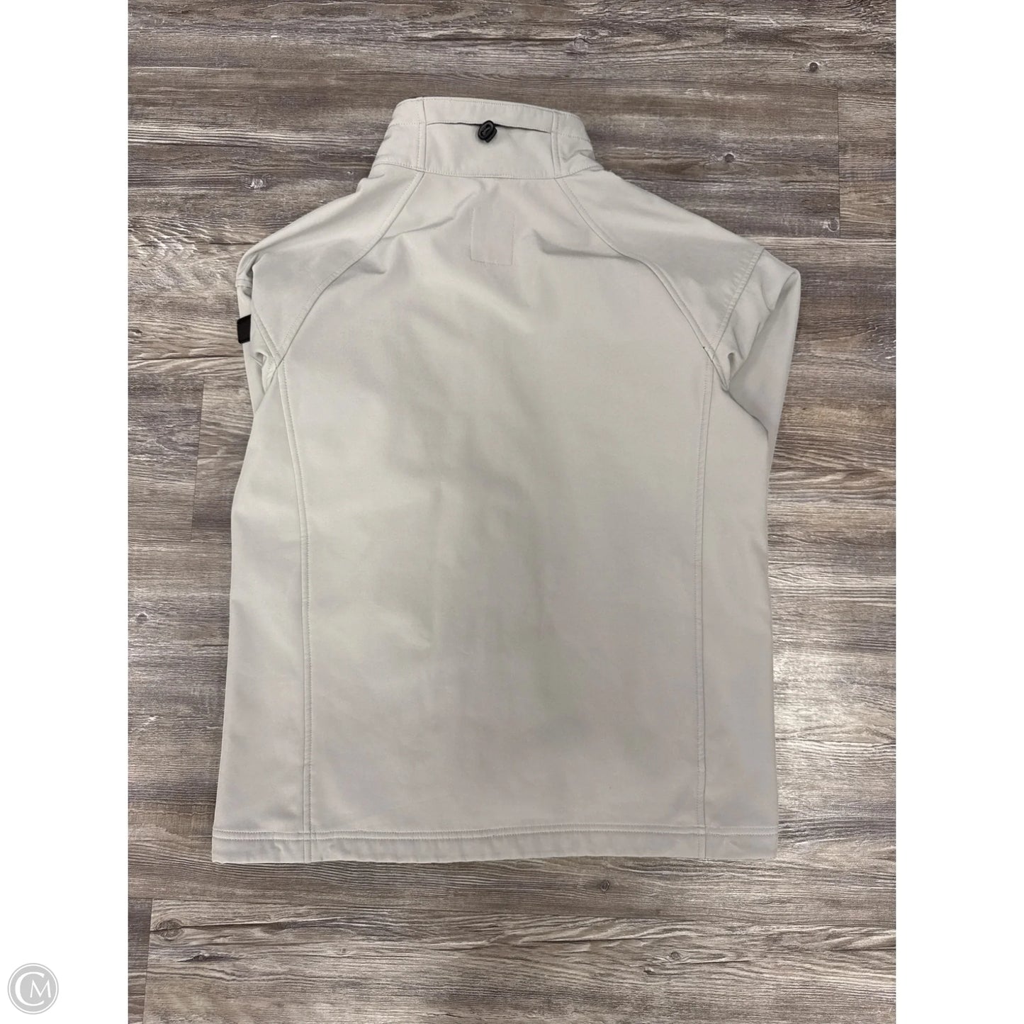 Jacket Designer By Tumi In Grey, Size: M