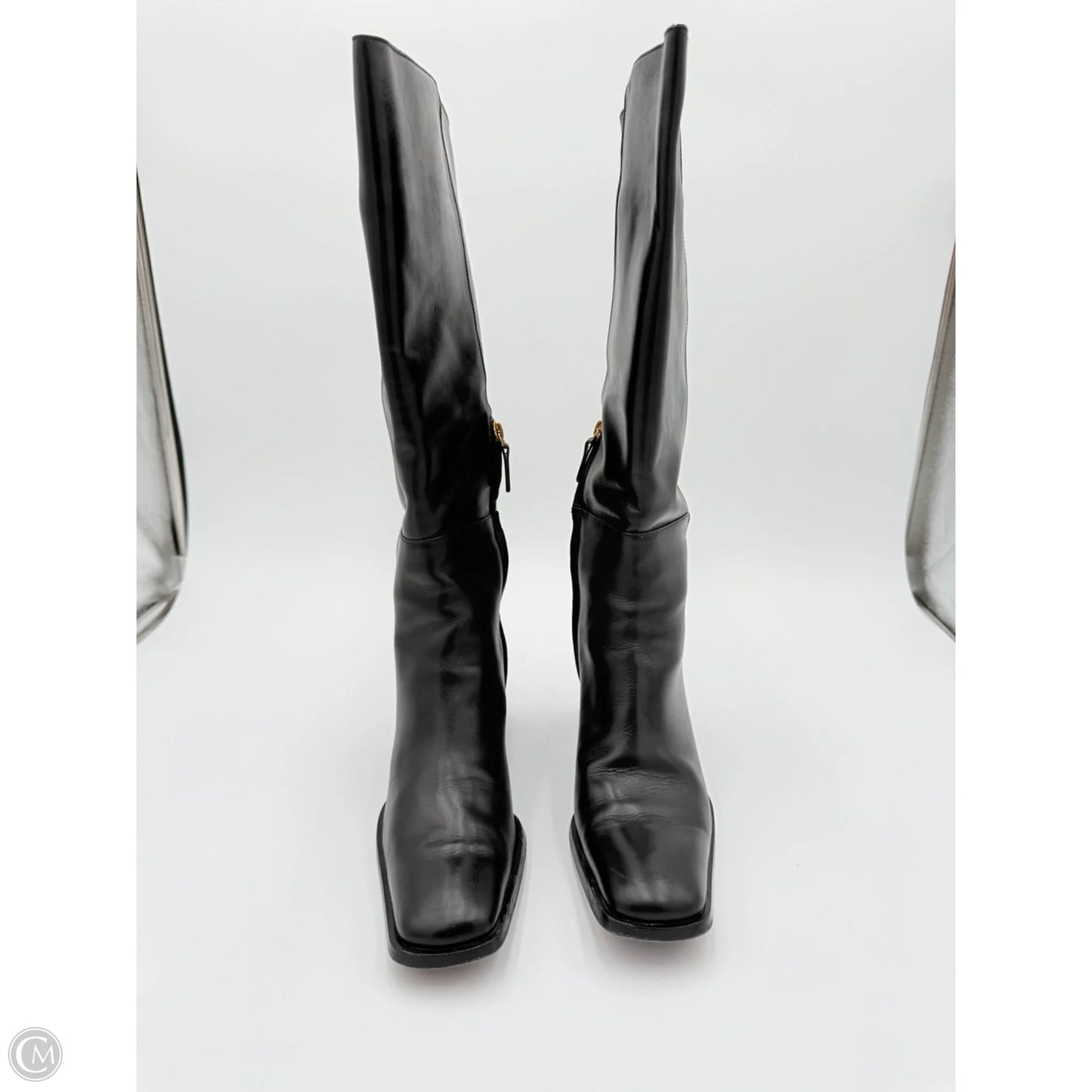 Boots Designer By Sergio Rossi In Black, Size: 9