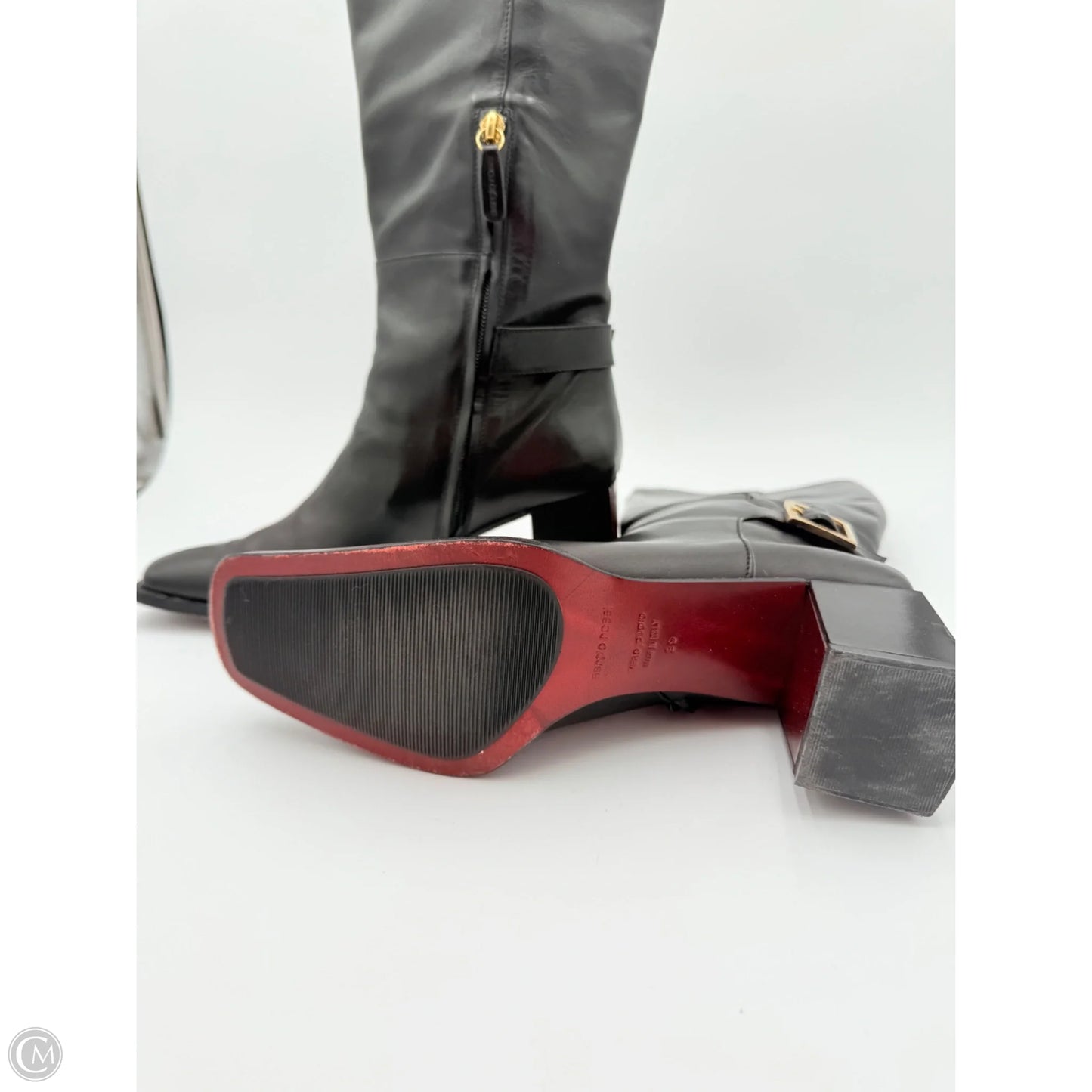 Boots Designer By Sergio Rossi In Black, Size: 9