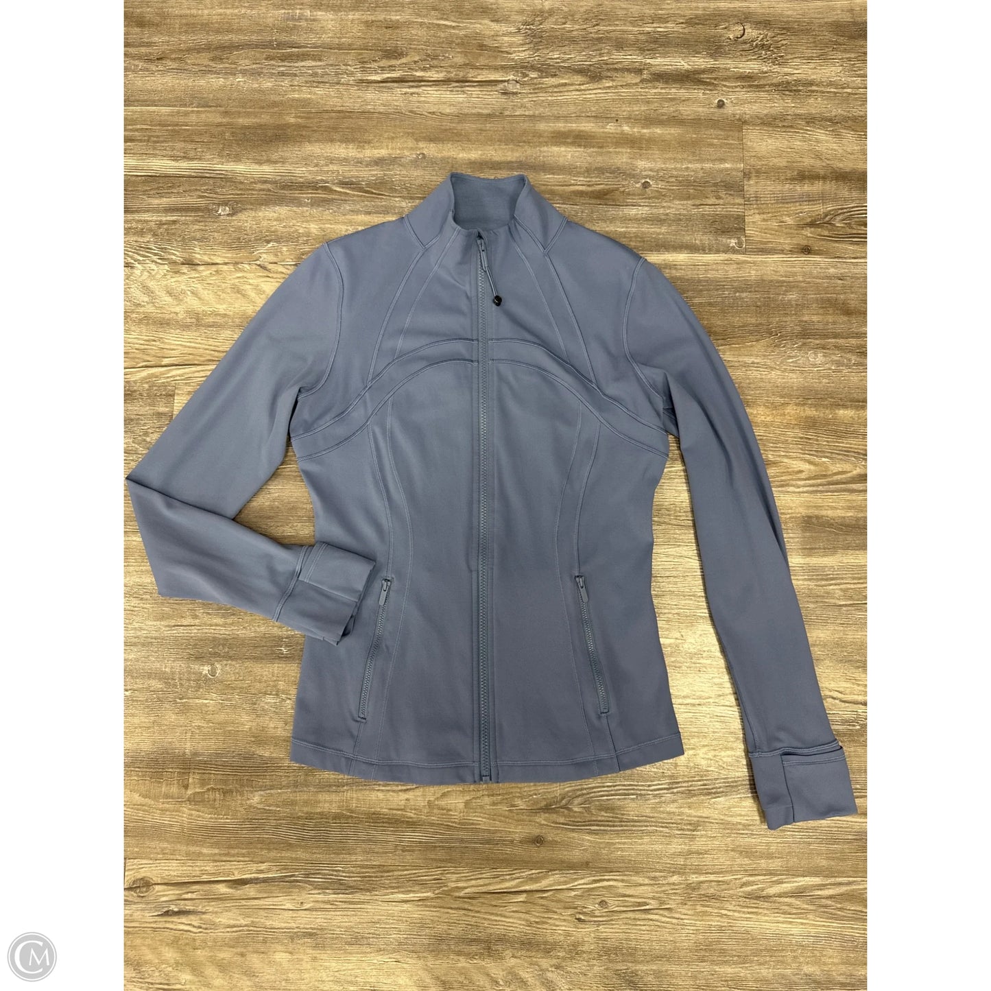 Athletic Jacket By Lululemon In Blue, Size: 12