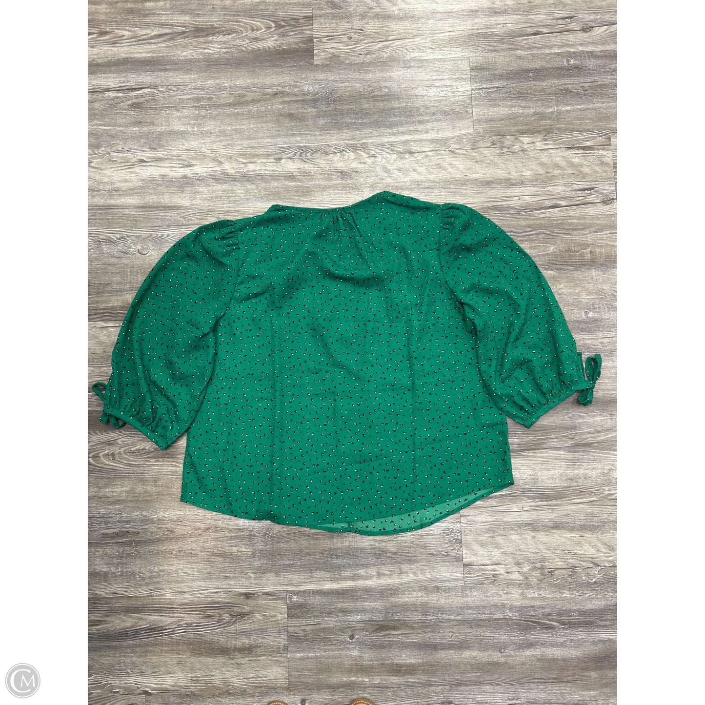 Top Long Sleeve By Olivia Grey In Green, Size: 1x