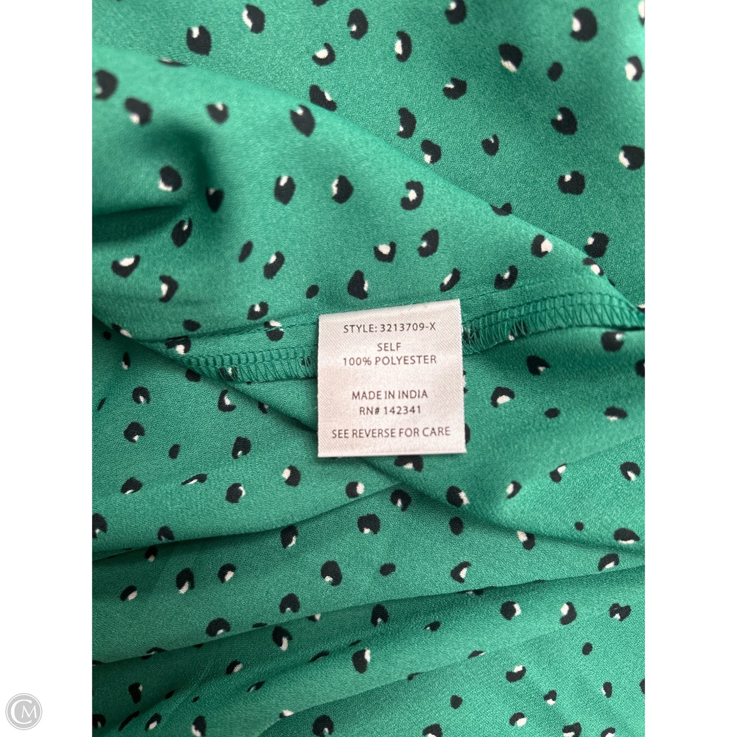 Top Long Sleeve By Olivia Grey In Green, Size: 1x