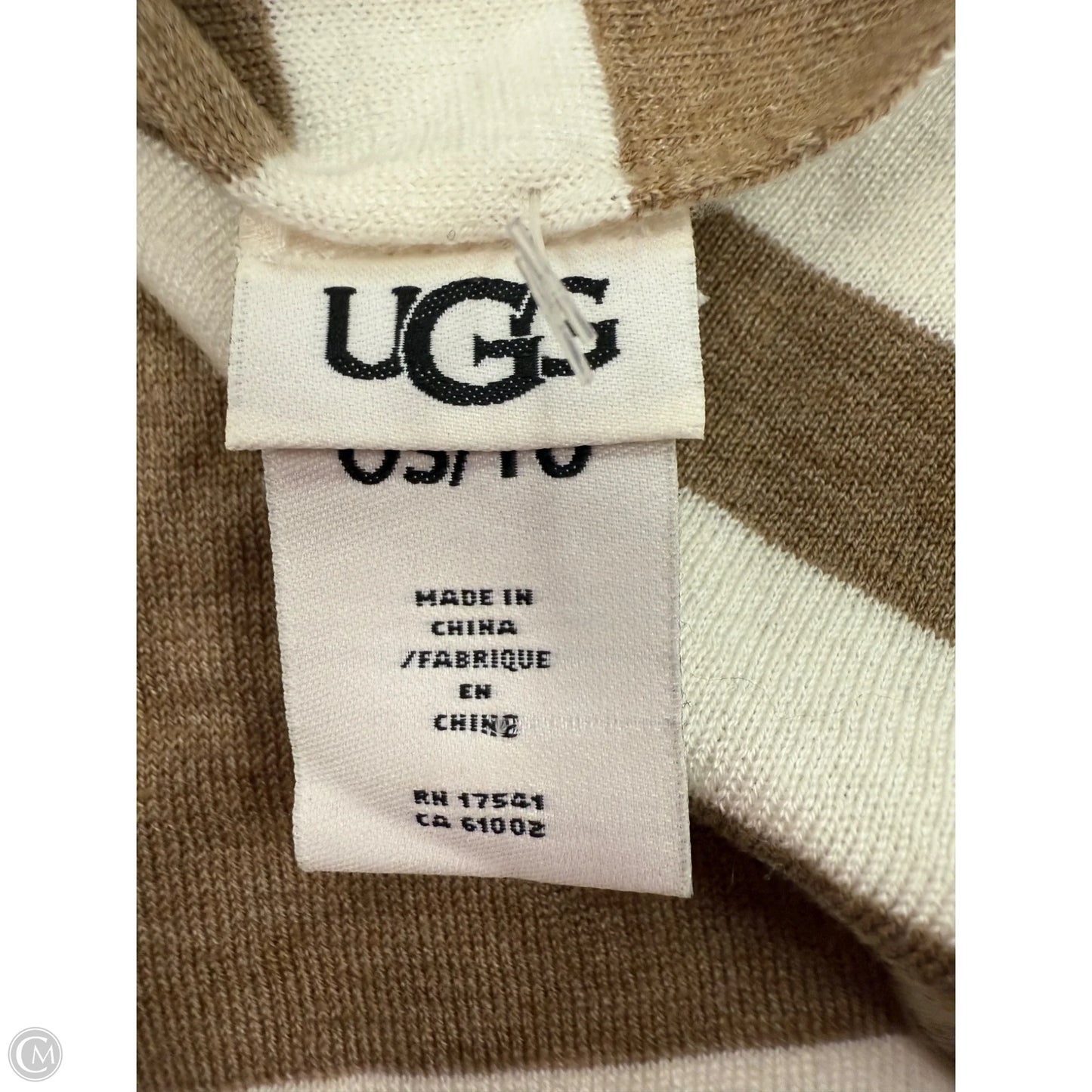 Shawl By Ugg In Brown & White, Size: Osfm