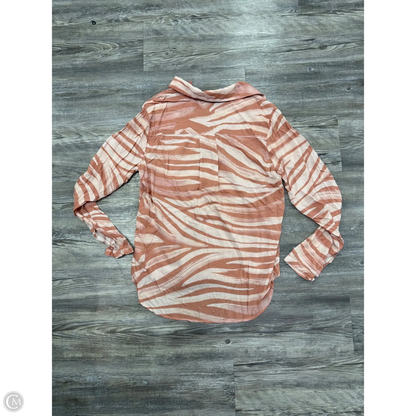 Top Long Sleeve By Cloth & Stone In Pink, Size: M