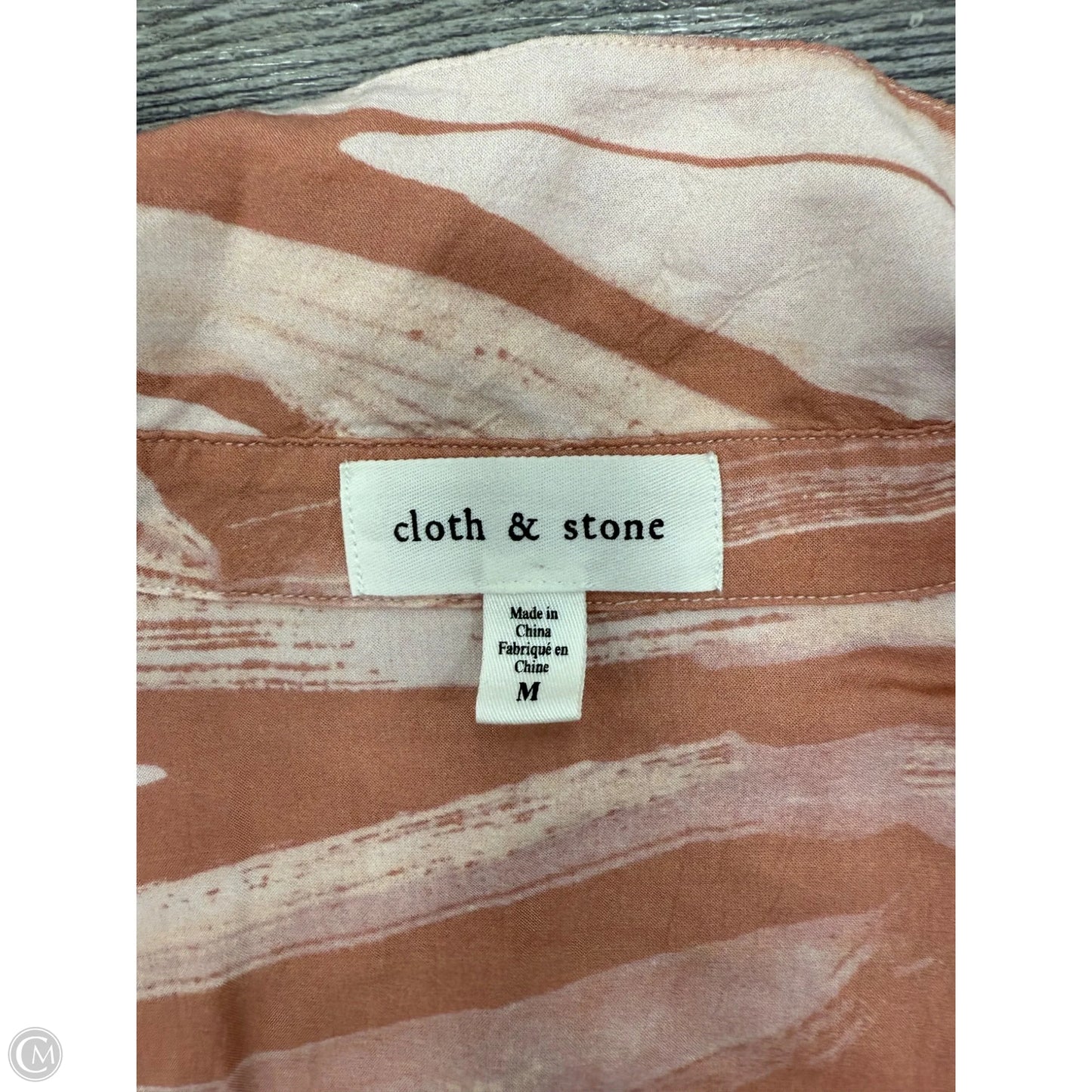 Top Long Sleeve By Cloth & Stone In Pink, Size: M